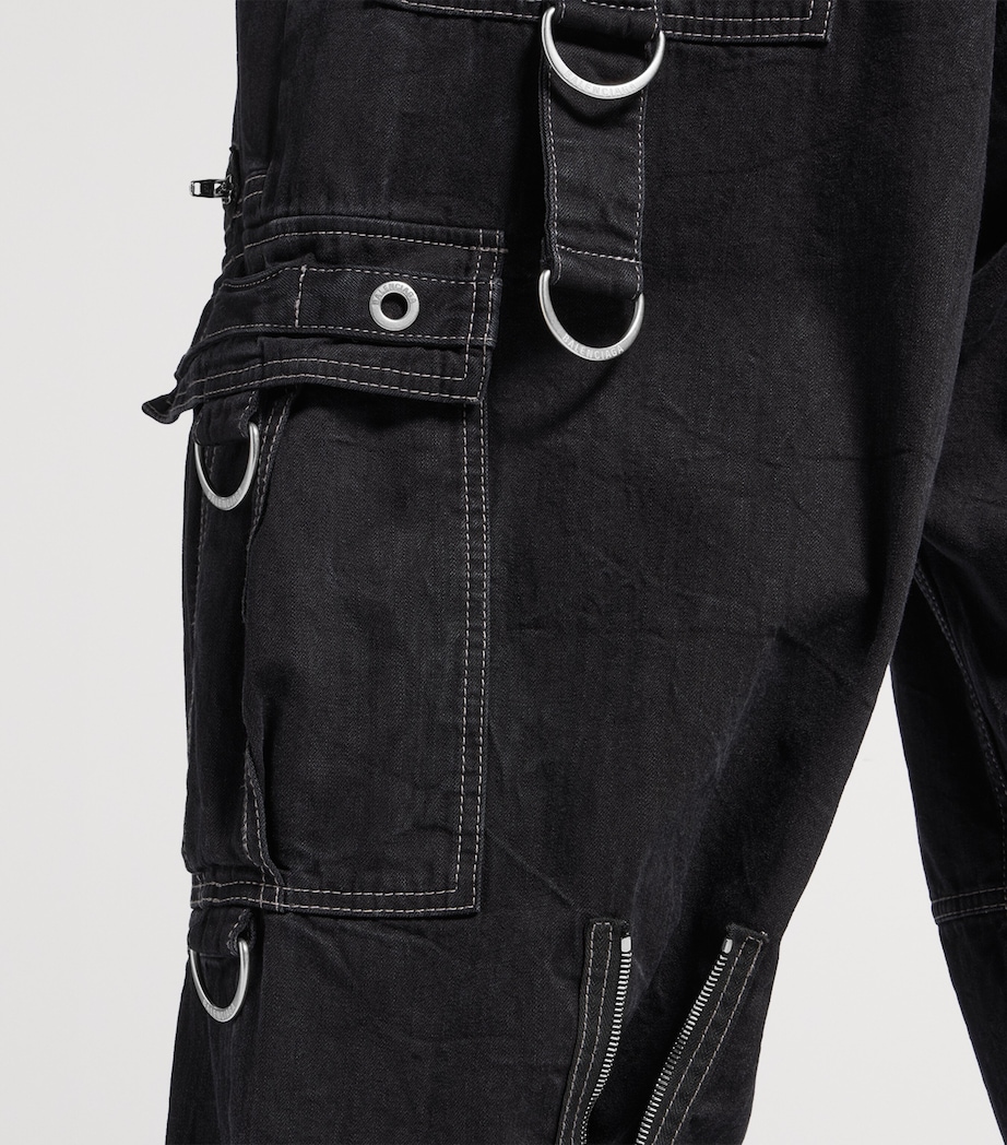 Denim D-Ring Cargo Trousers 1071 Image 7