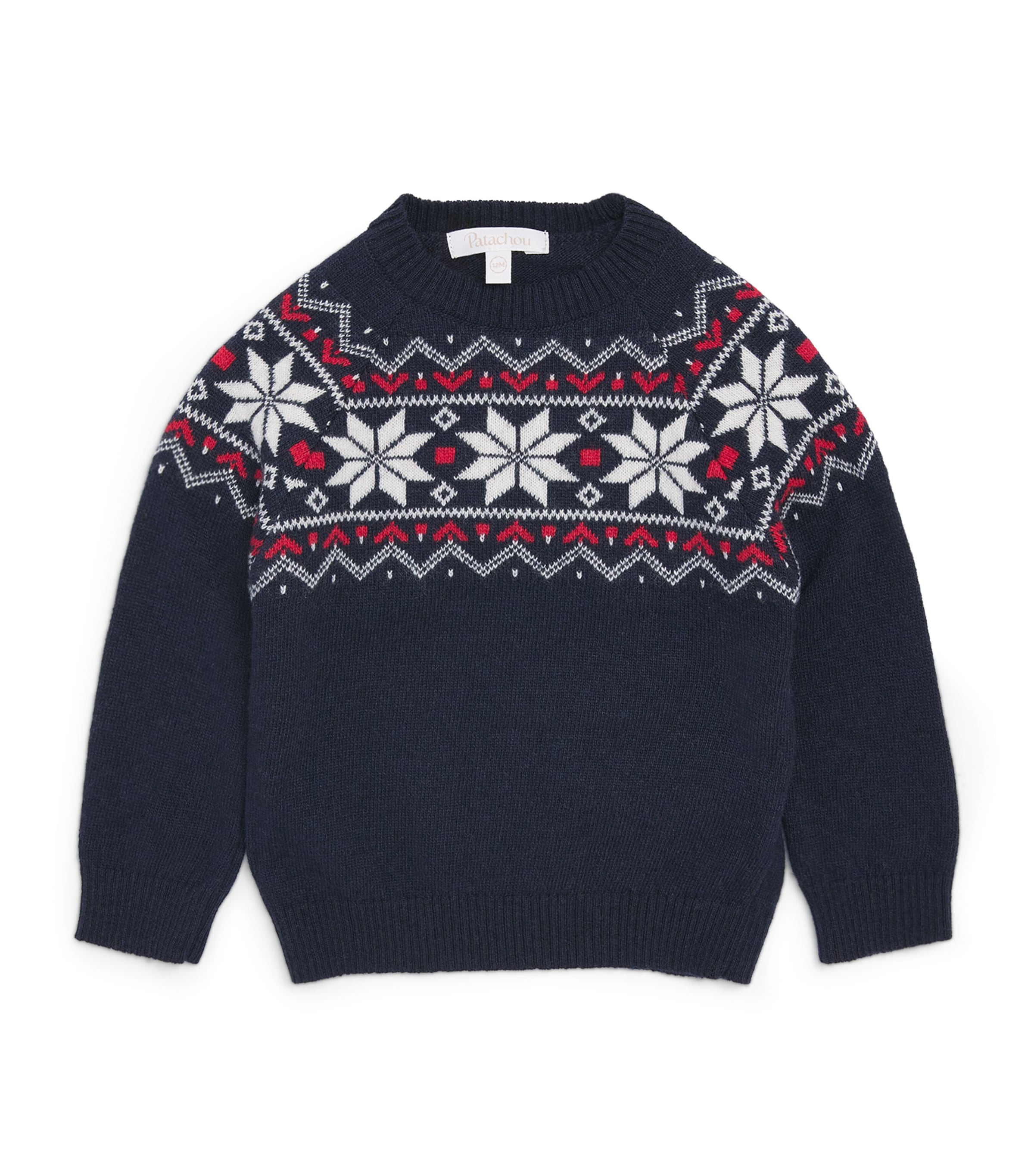 Patachou Fair Isle Sweater (6 Months-4 Years) Marine Image 1