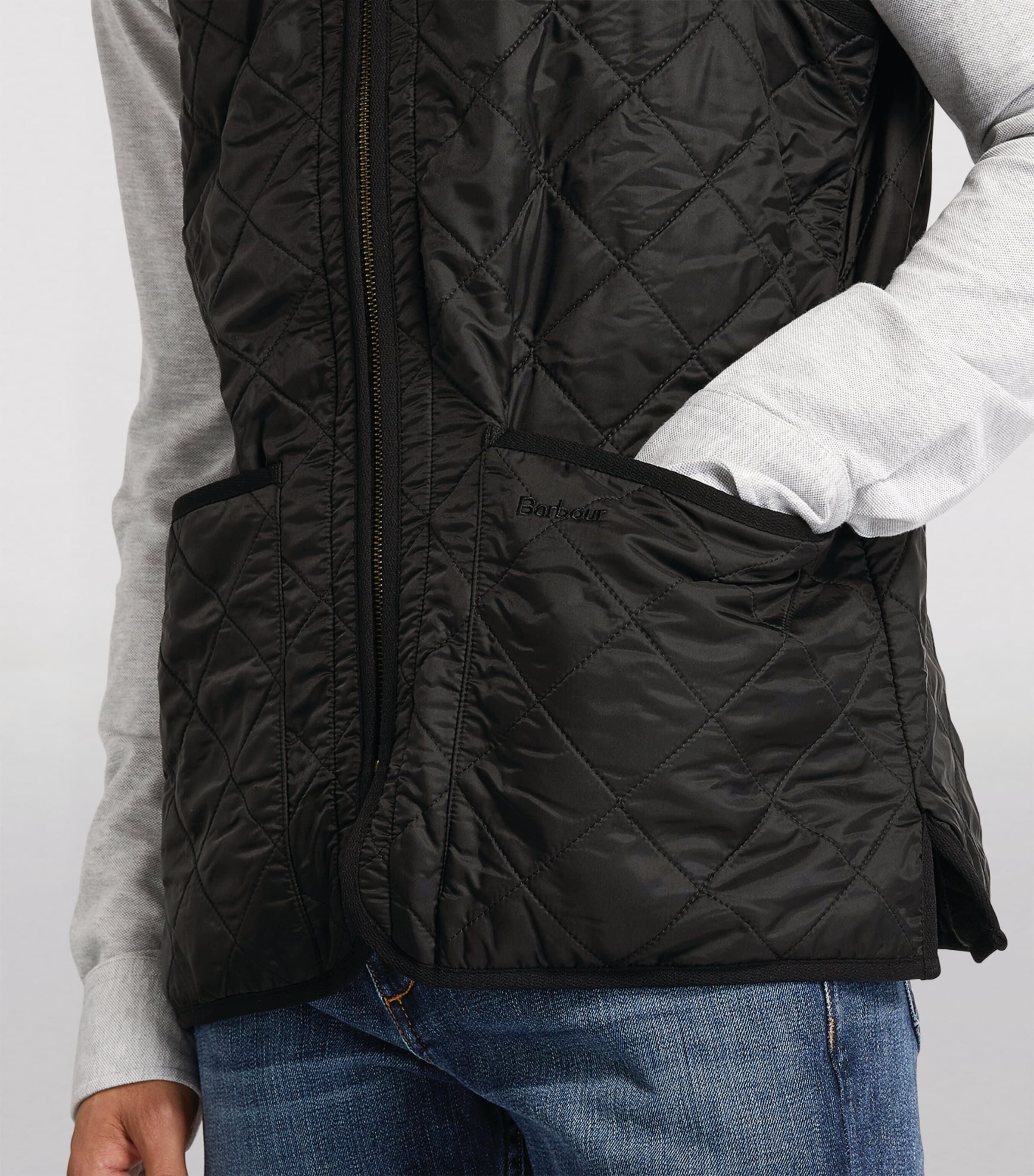 Polarquilt Zip-In Liner Gilet BLACK Image 4