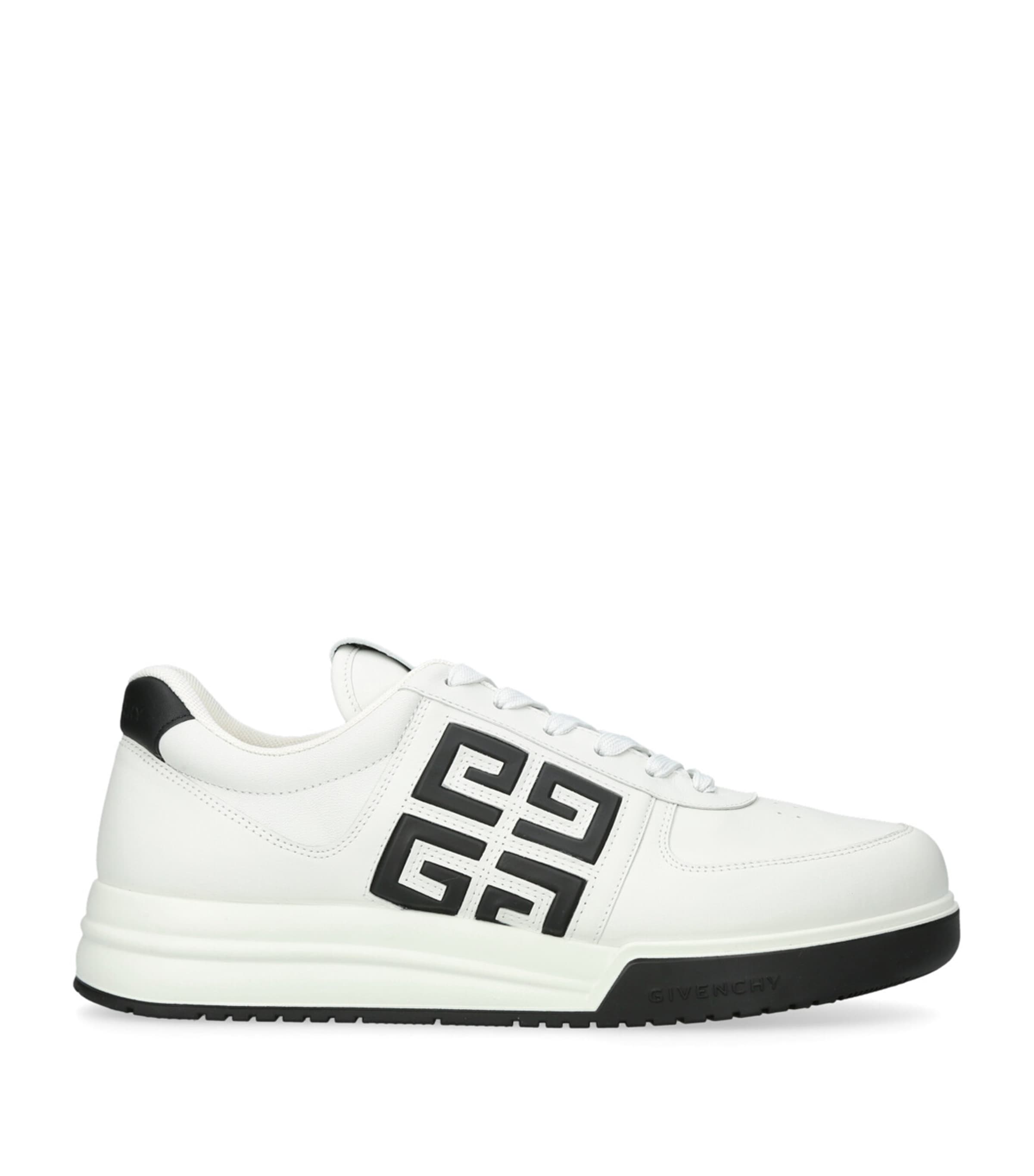 Shop Givenchy Leather G4 Low-top Sneakers In White