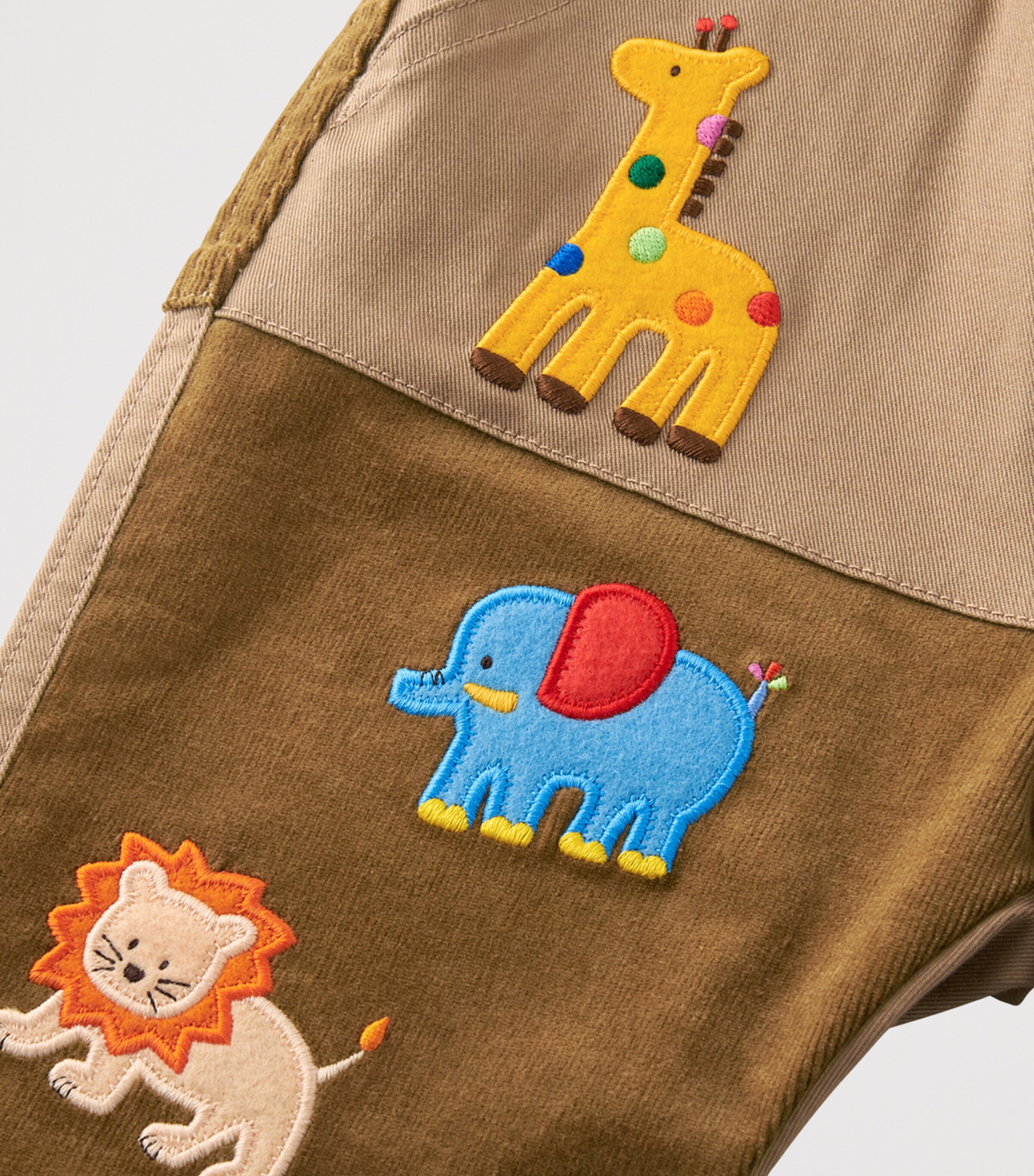 Cotton-Blend Patchwork Embroidered Trousers (2-5 Years) 9 Image 9