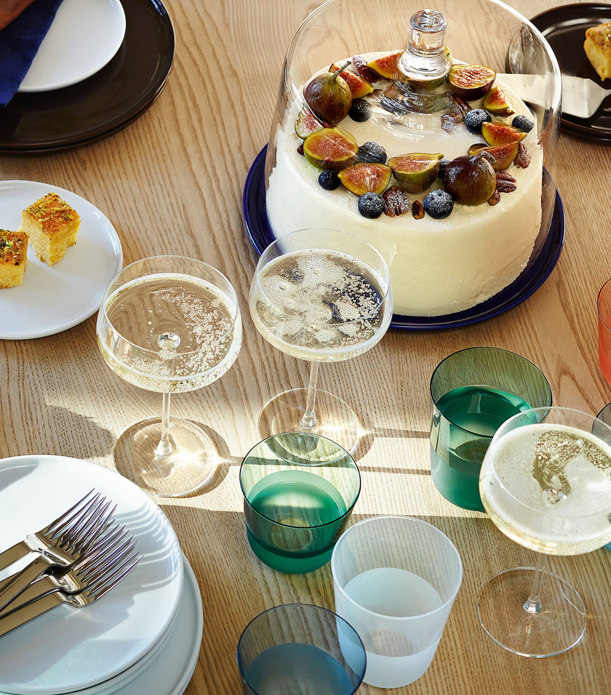 Set of 2 Porcelain Collective Dinner Plates (26cm) COBALT Image 6