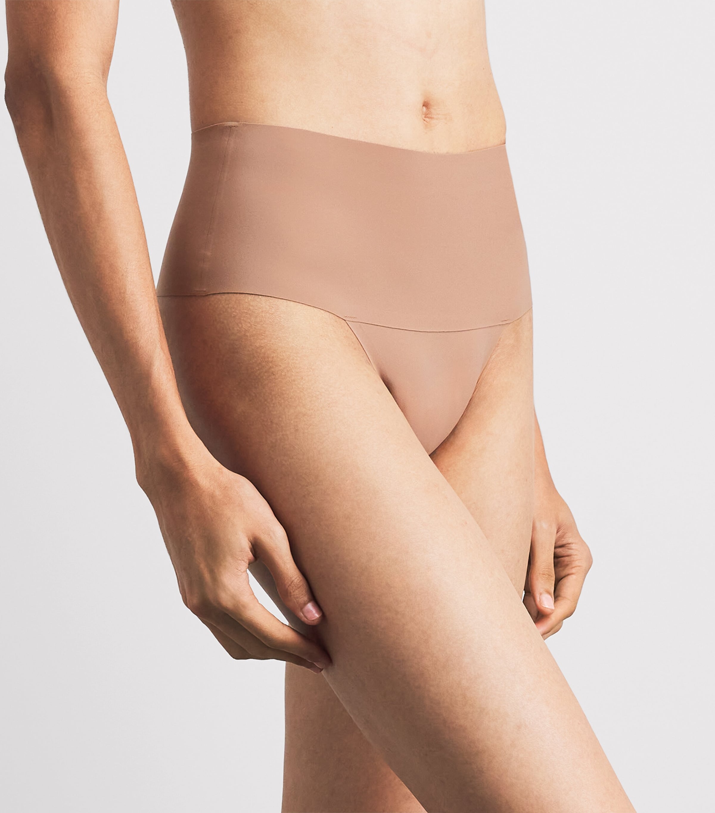 SPANX Womens SPANXsupersmooth Undie-tectable Thong Cinnamon Image 2