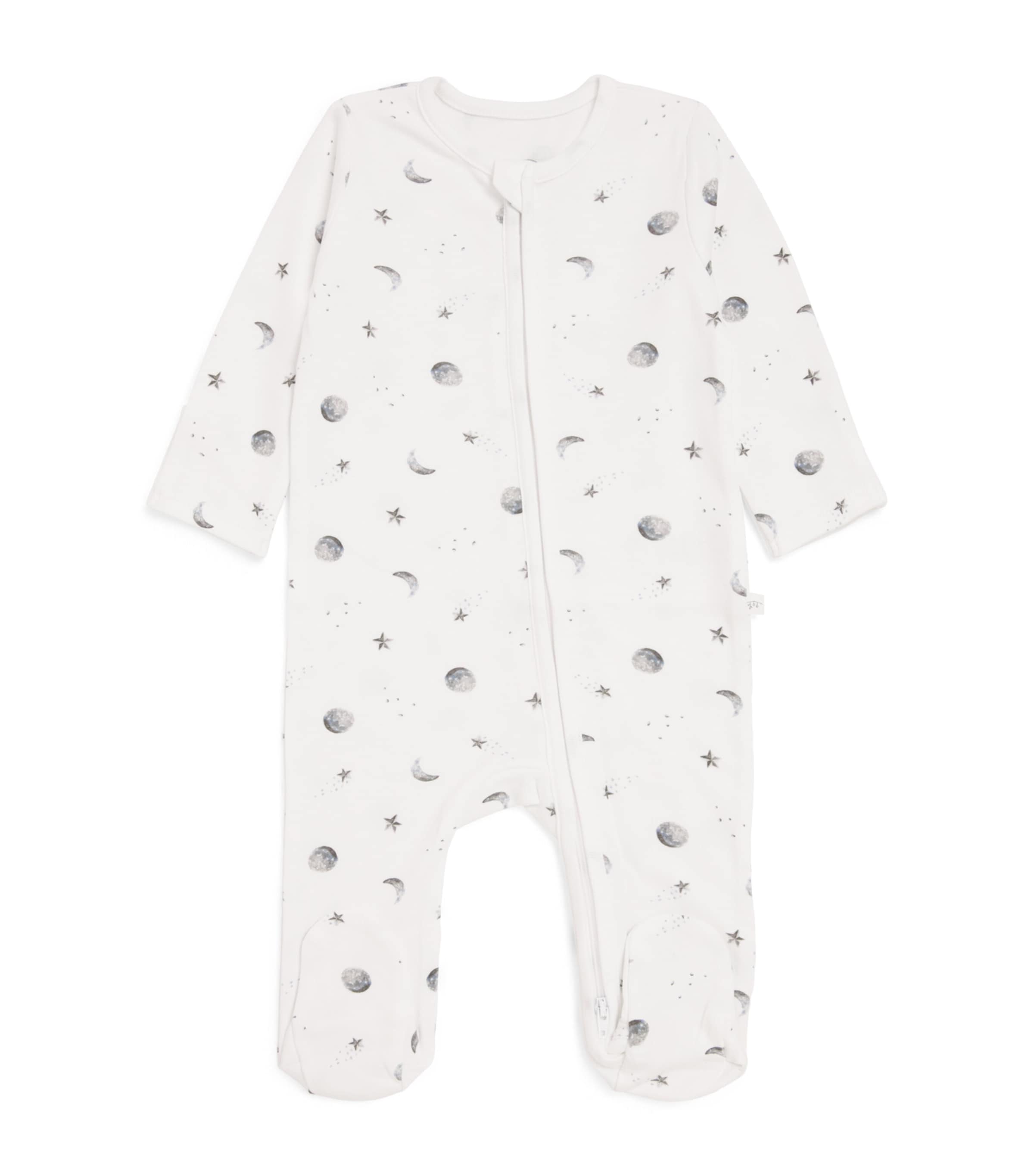 Rosa & Blue Starlit Moon All-In-One (0-3 Months) White Image 1