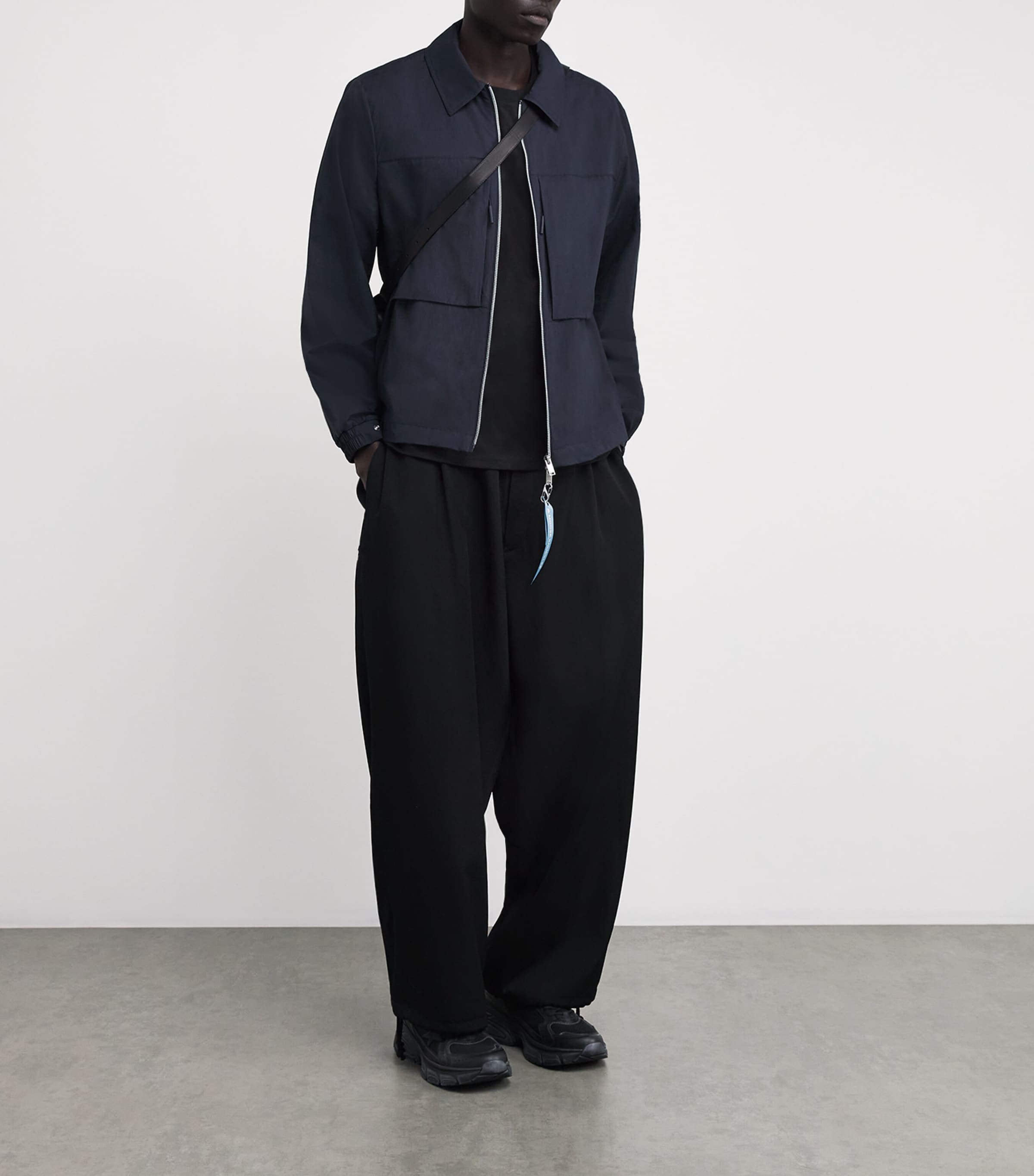 Pima Cotton Pocket-Detail Dalon T-Shirt BLACK - 292 Image 2