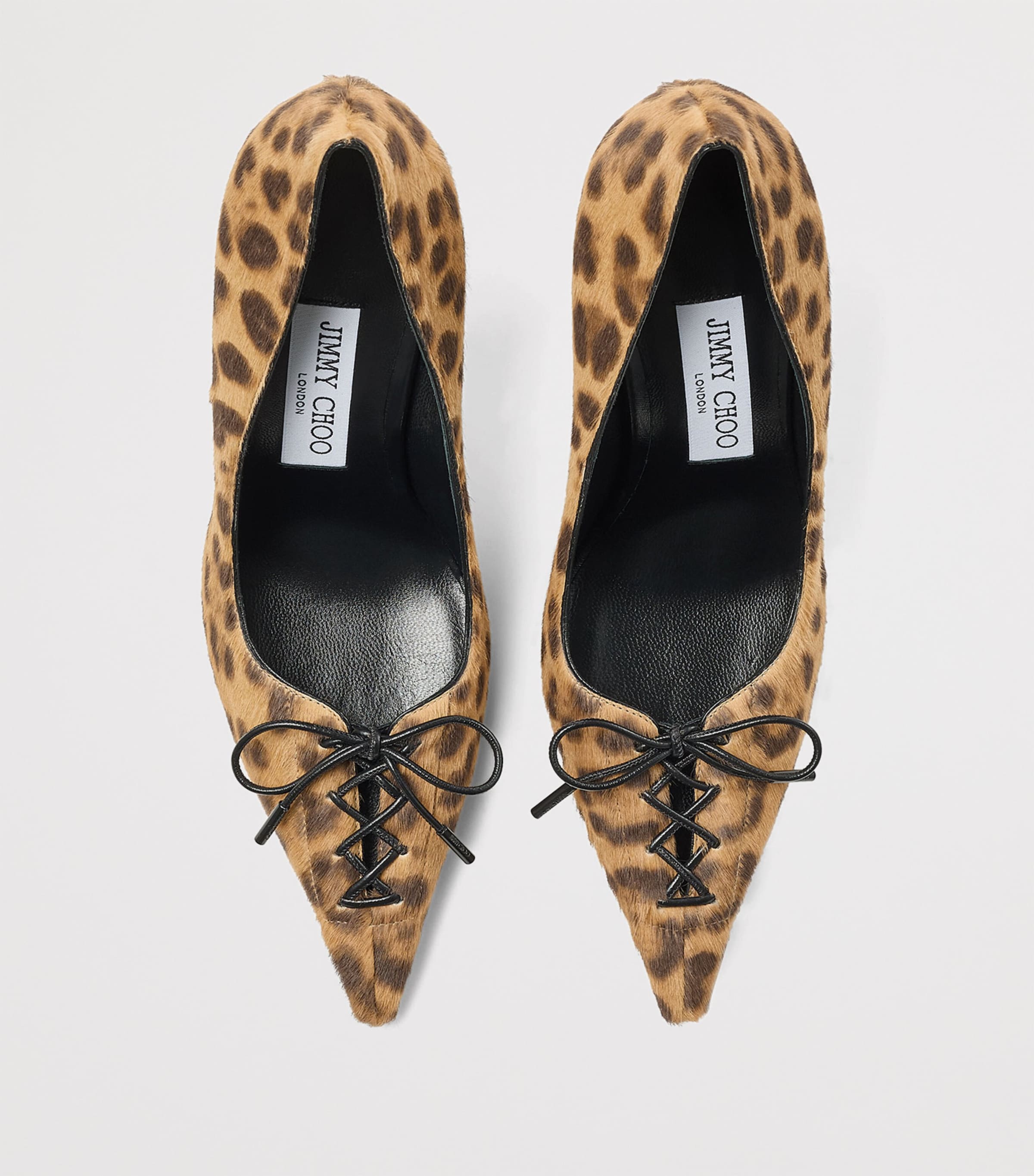 Jimmy Choo Scarlet 95 Calf Hair Pumps Natural Image 3