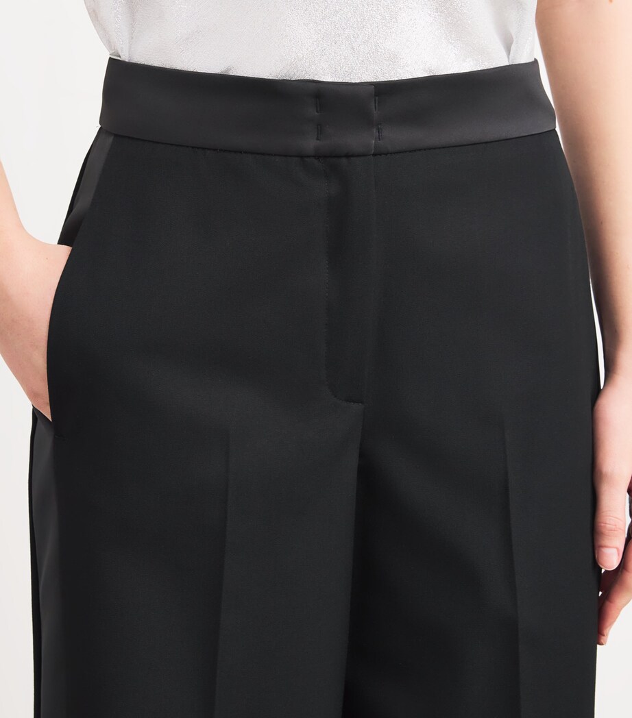 Twill Tuxedo Trousers BLACK Image 6