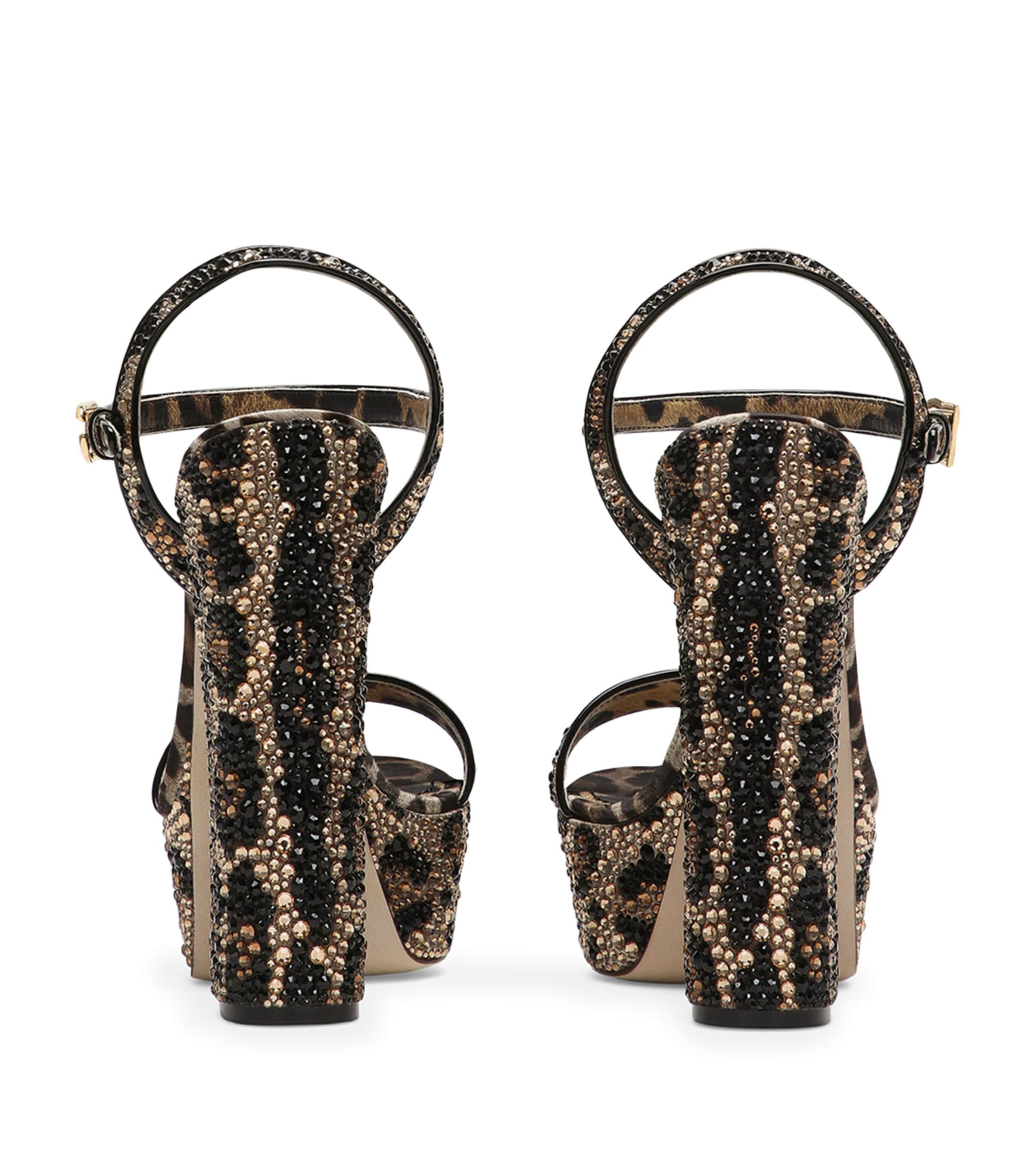 Rhinestone-Embellished Platform Sandals 105 HY13M-LEO NEW Image 2