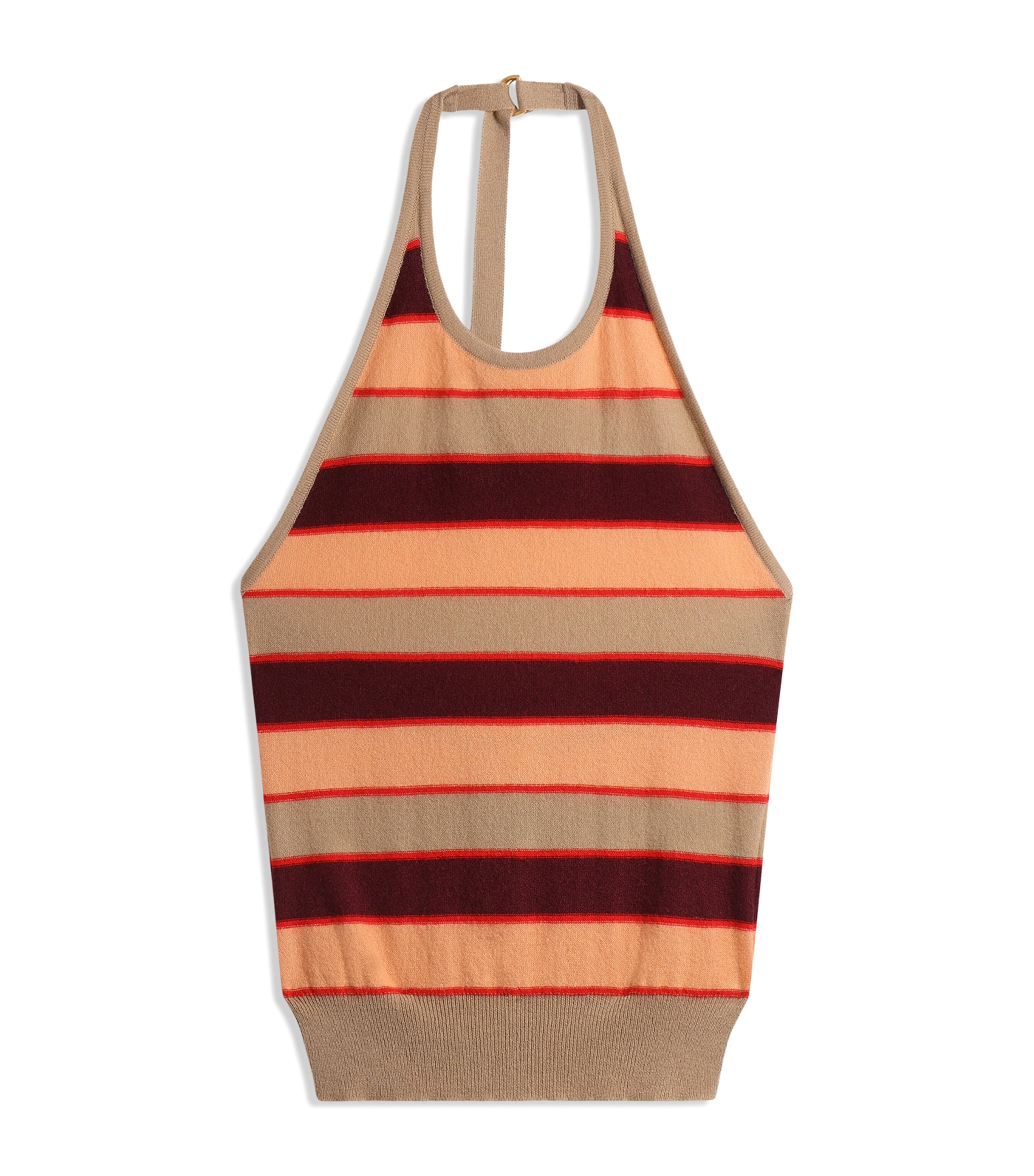 Schiaparelli Cashmere Stripe Halterneck Top Multicolor