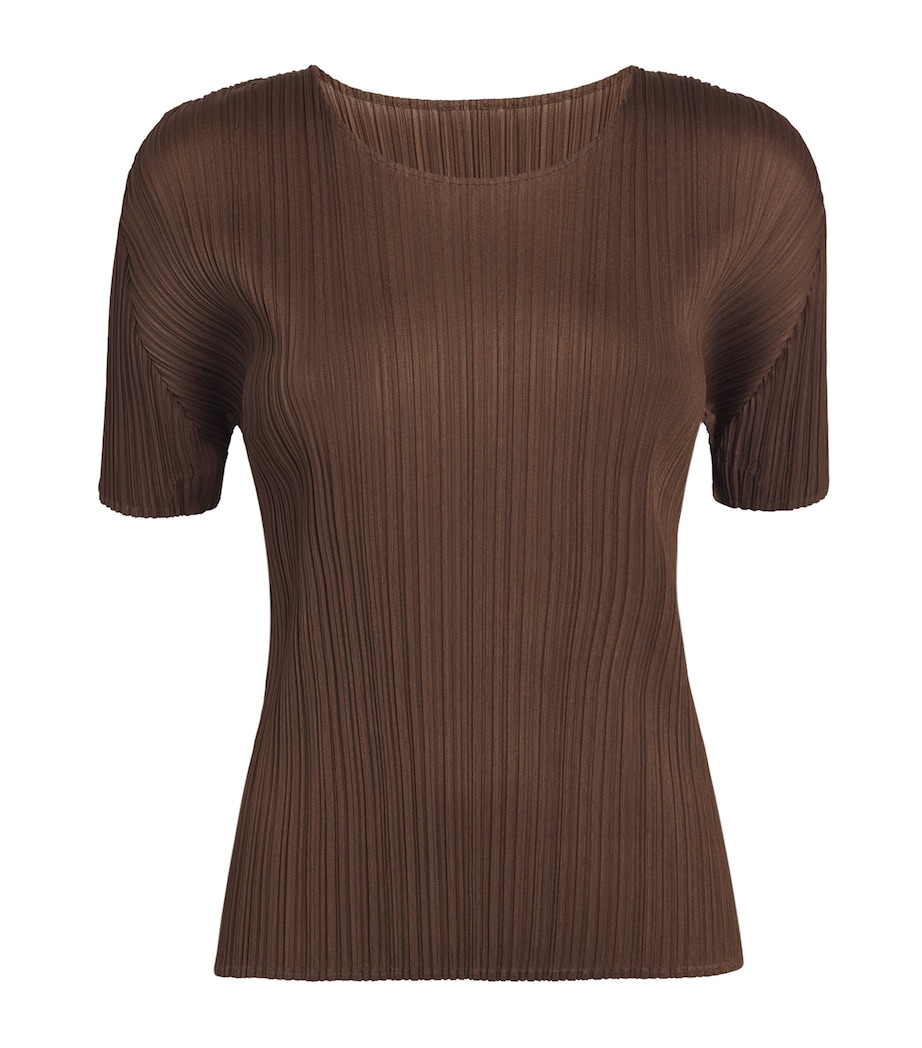 Pleats Please Issey Miyake Womens Short-Sleeve New Colorful Basics 4 Top Image 1