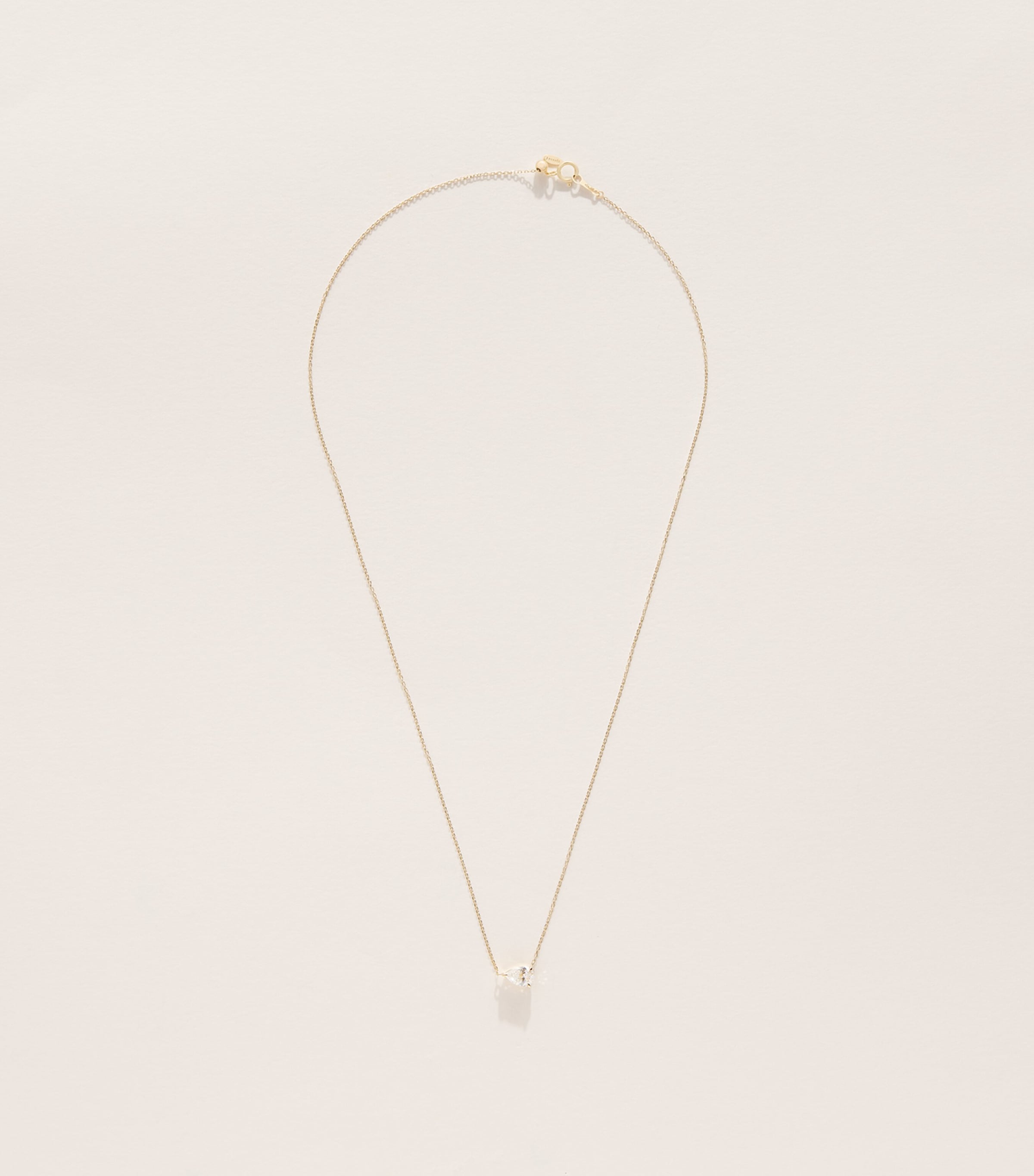 Persée Yellow Gold and Pear Diamond Necklace Yellow Gold Image 3