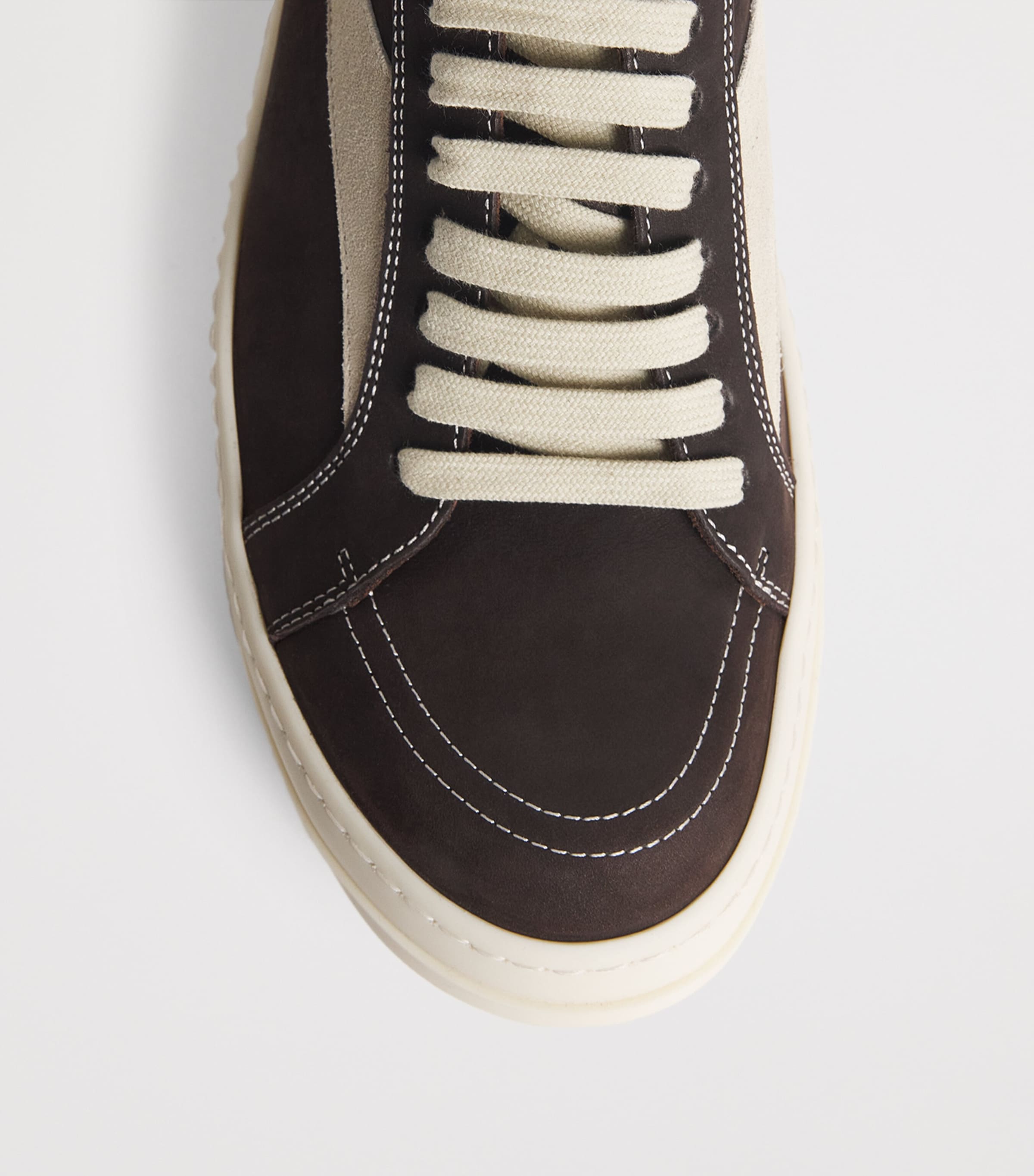 Leather Vintage Low-Top Sneakers BROWN/MILK/MILK Image 5