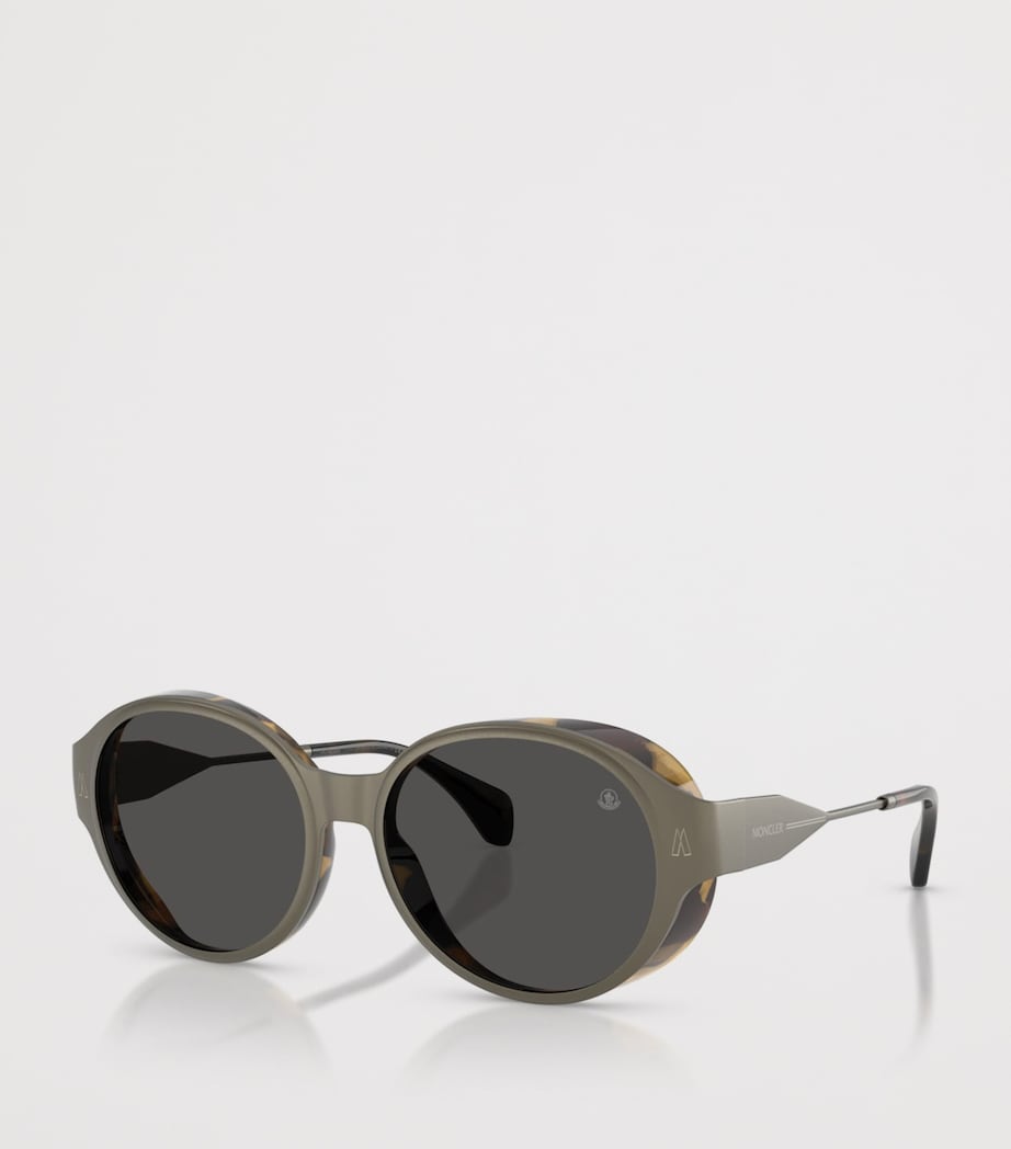 Moncler Titanium Auros Round Sunglasses Grey Image 2