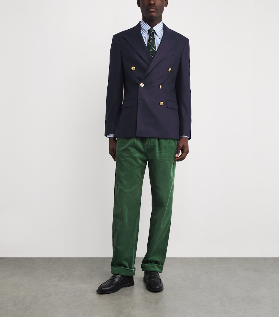 Wool Double-Breasted Blazer NAVY Image 2