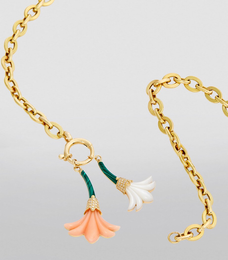 L'ATELIER NAWBAR Yellow Gold, Diamond and Gemstone Psychedeliah Earrings Yellow Gold Image 5
