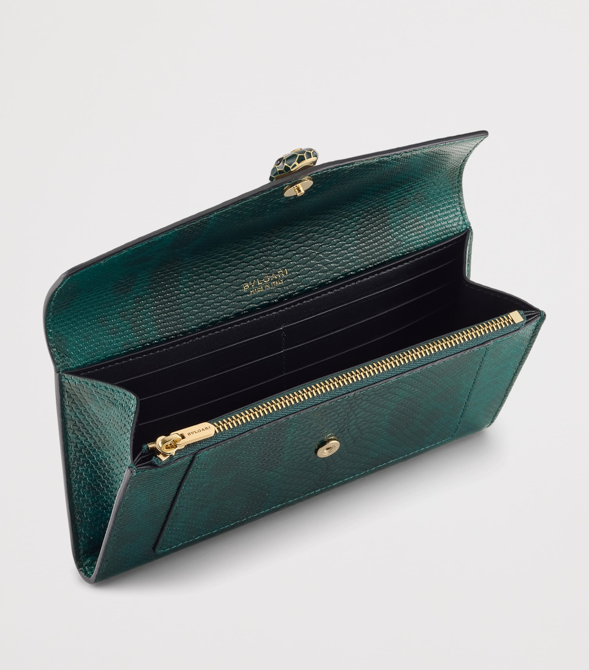 Bvlgari Long Serpenti Forever Wallet Green Image 4