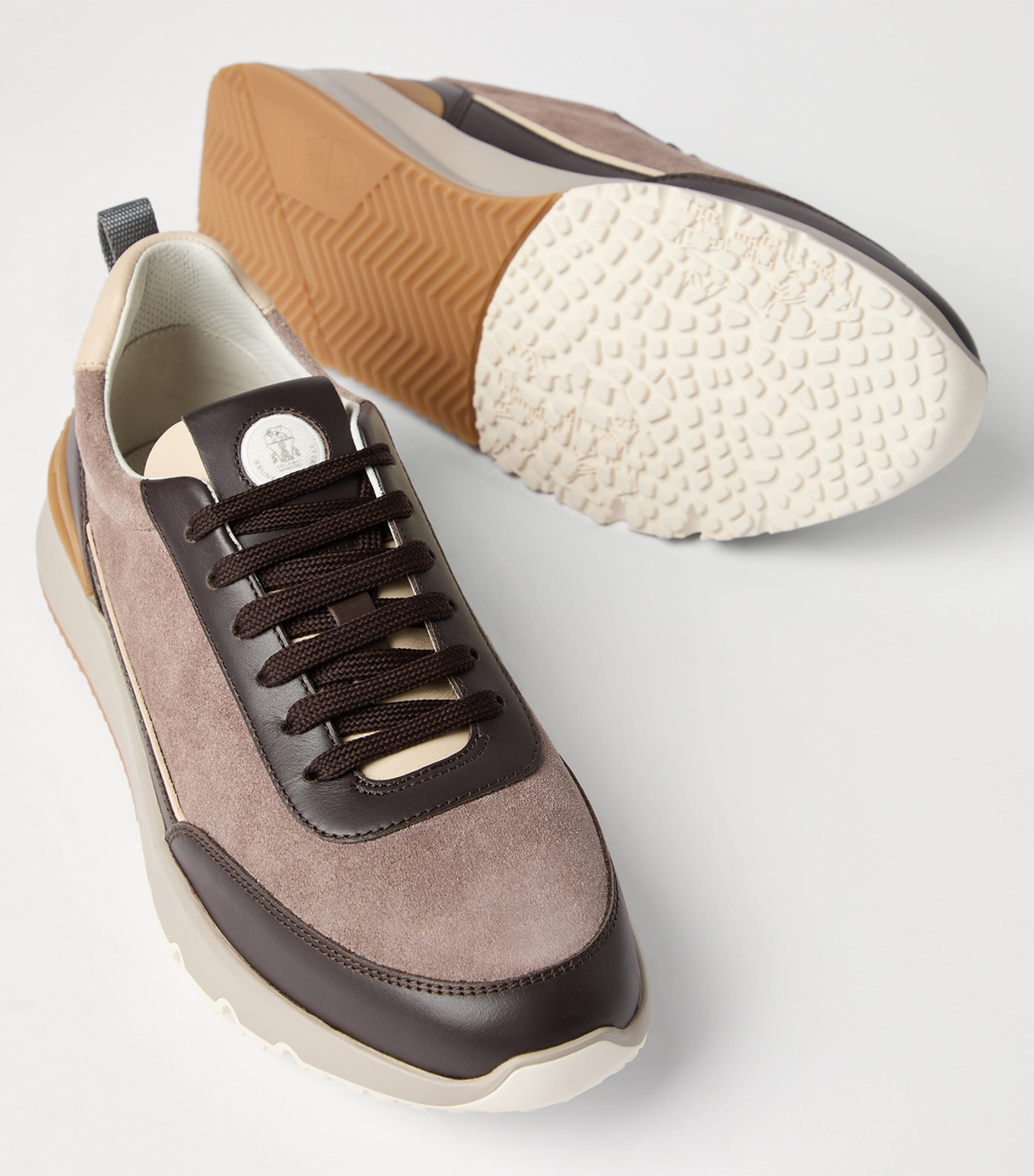 Suede-Calfskin Runner Sneaker CEA44 Image 6