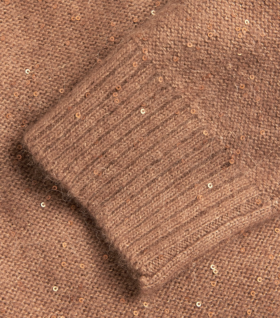 Fabiana Filippi Womens Virgin Wool-Blend Sequin Rollneck Sweater Vimini Image 6