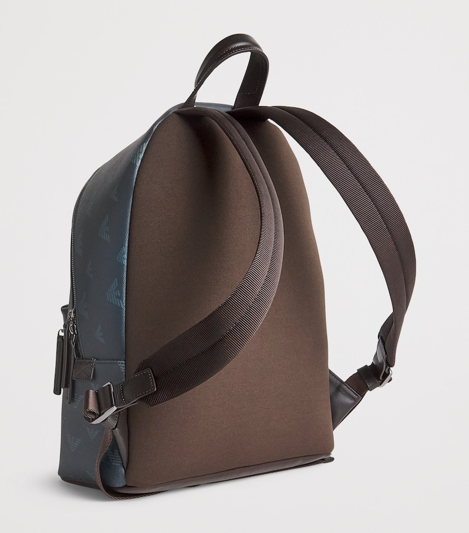 Emporio Armani Coated Canvas Eagle Backpack Image 3