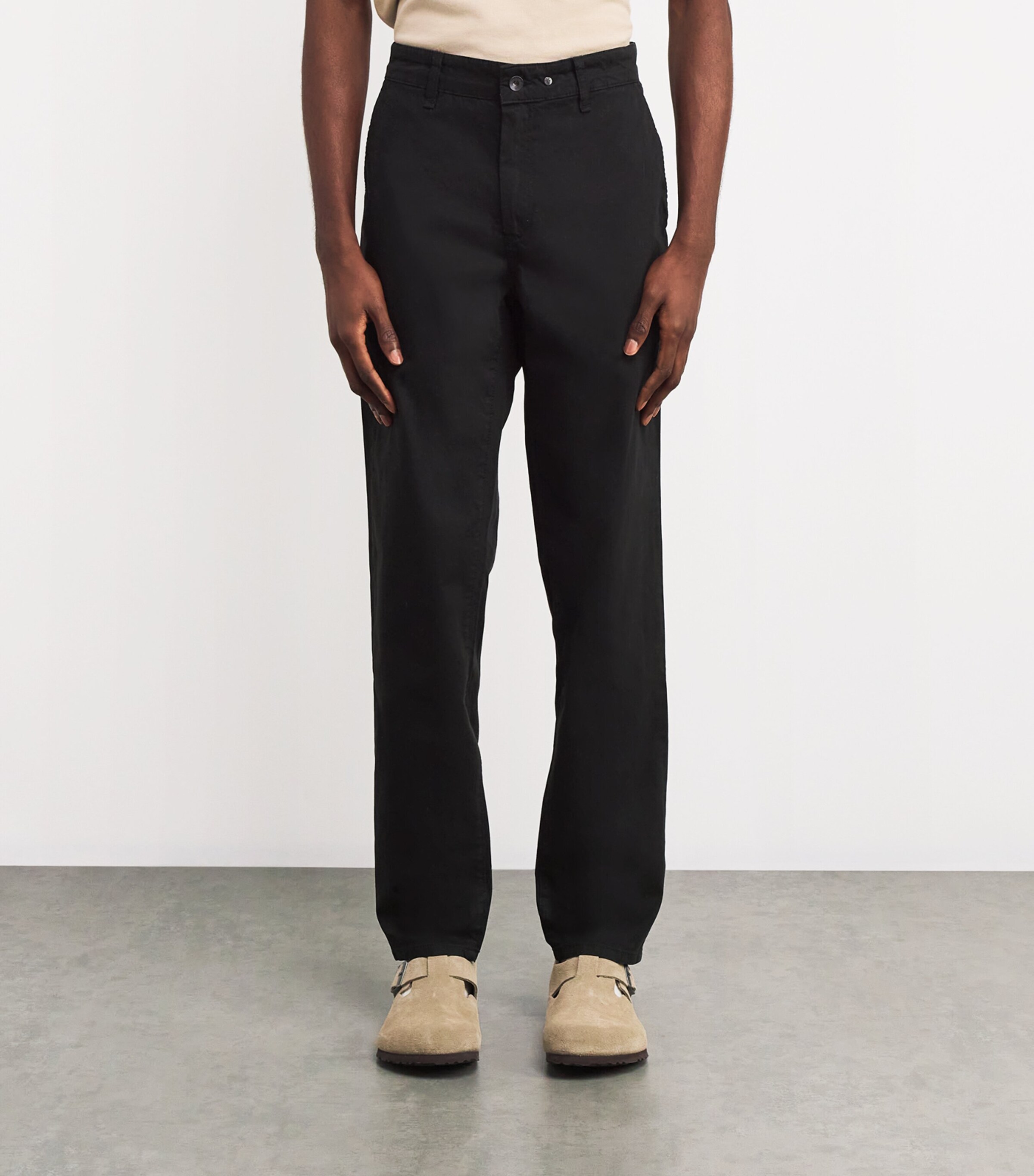 Stretch-Cotton Chinos BLACK Image 3