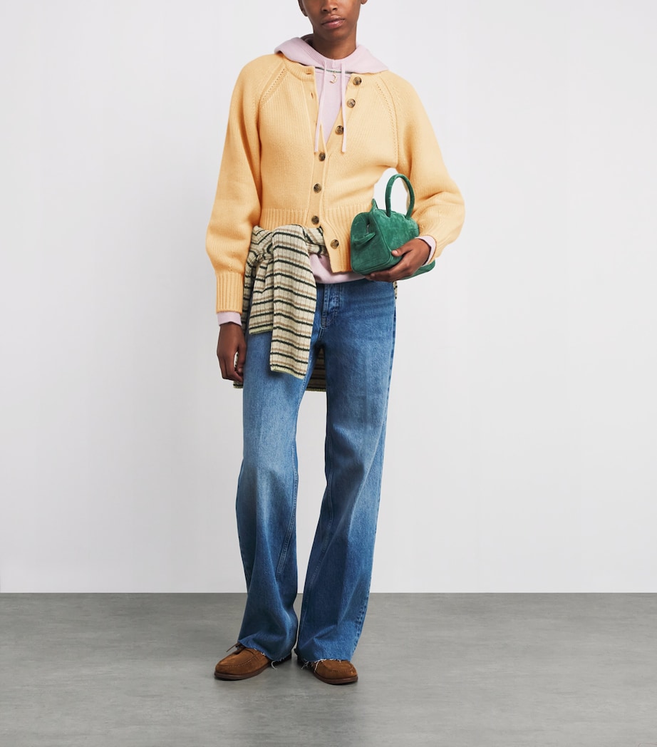 Cashmere Sculpted Cardigan BUTTER Image 2