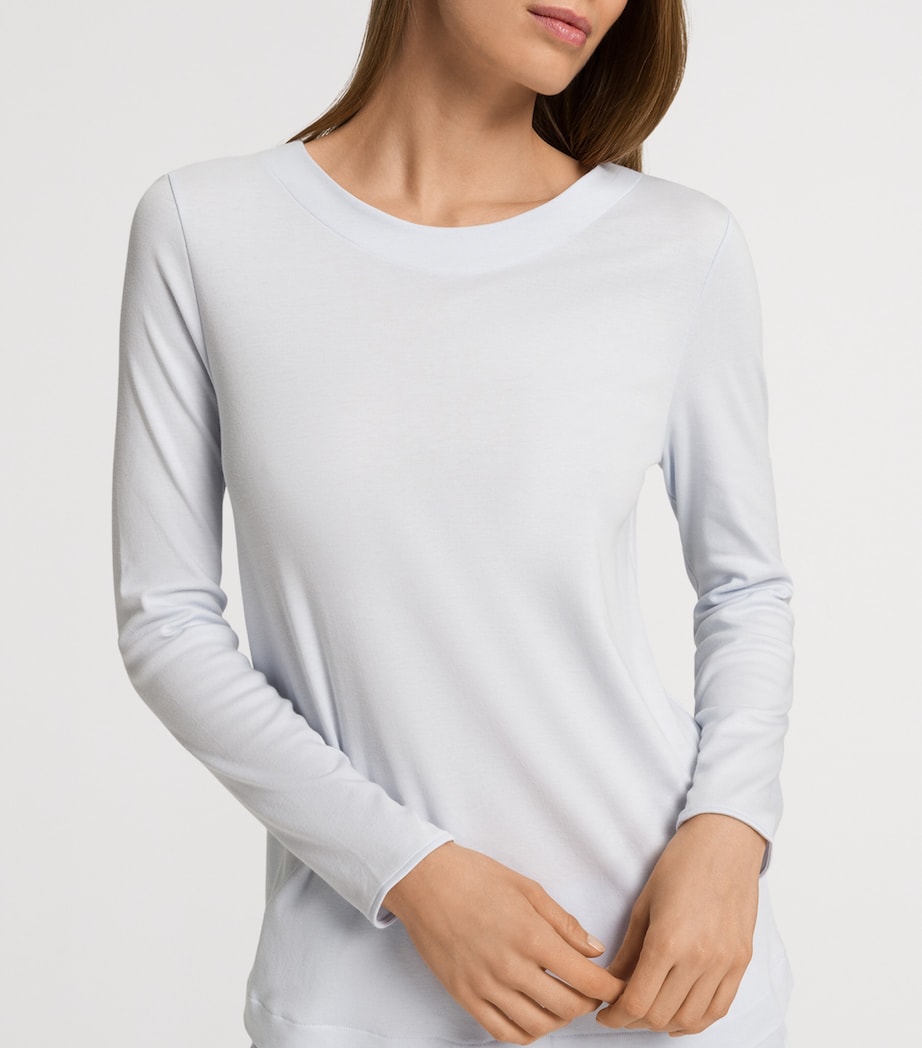 Cotton Malena Pyjama Set POWDER BLUE Image 5