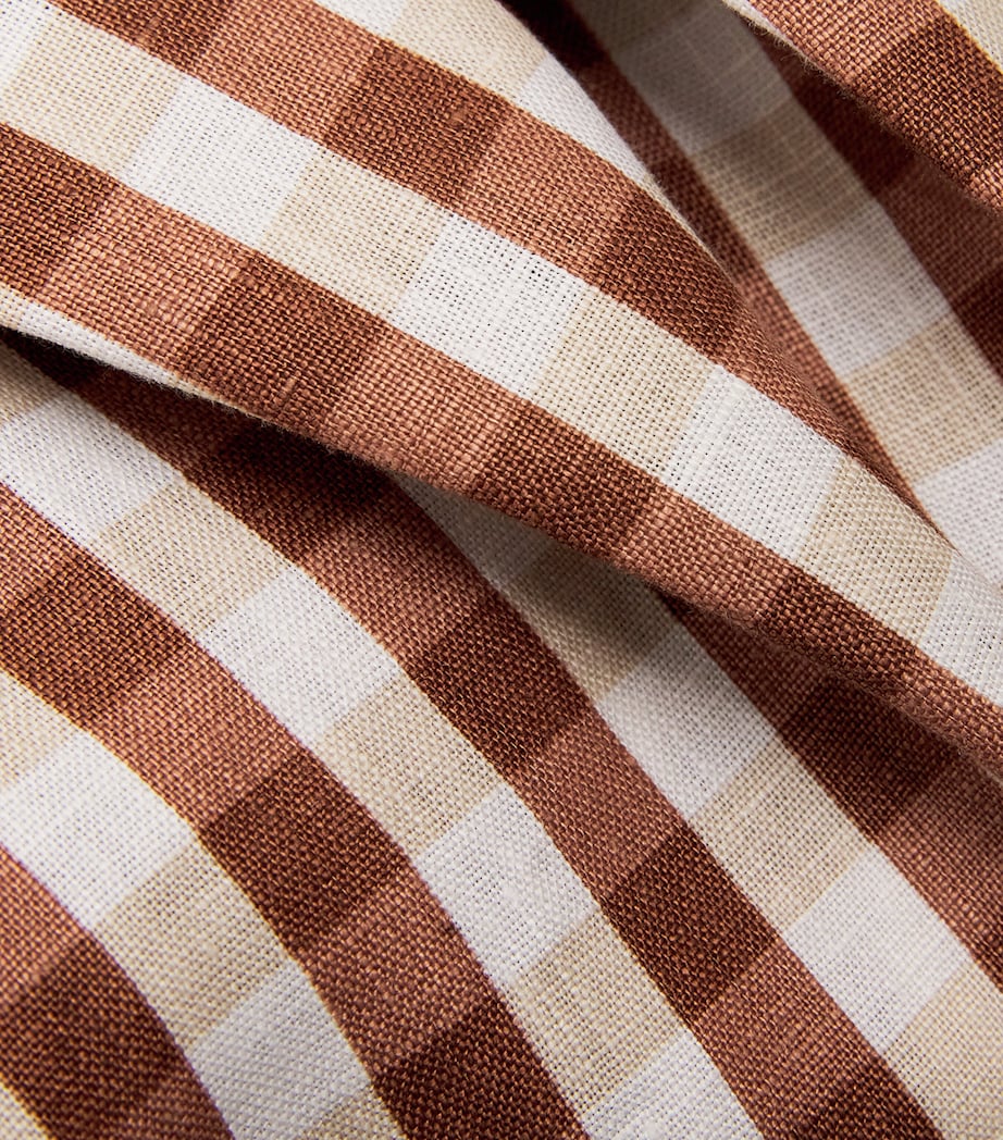 Linen Gingham Valeria Capri Trousers GINGHAM CEDAR Image 5