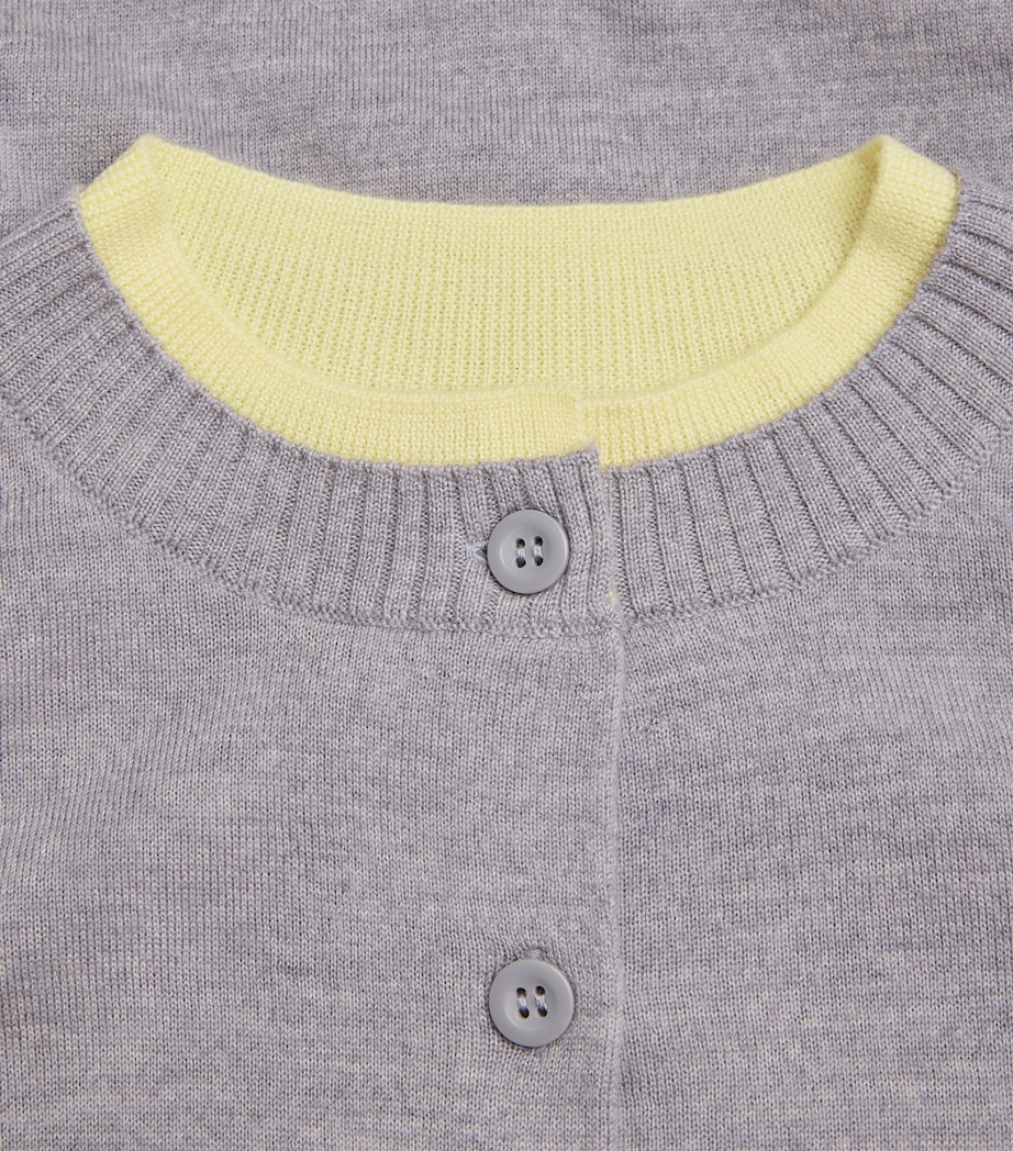 Merino Wool Cardigan MELANGE GREY Image 5