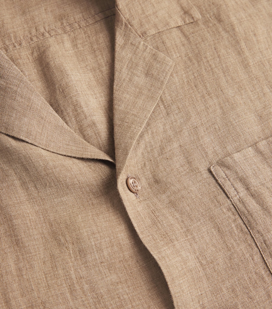 Linen Angelo Shirt 250-KHAKI Image 5