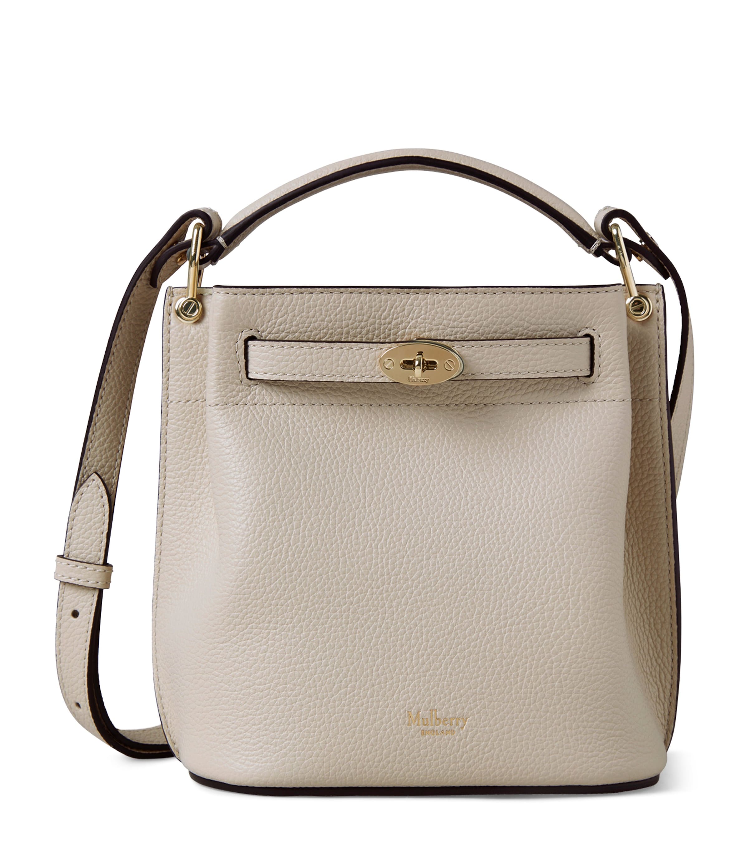 Mulberry Mini Leather Islington Bucket Bag In White