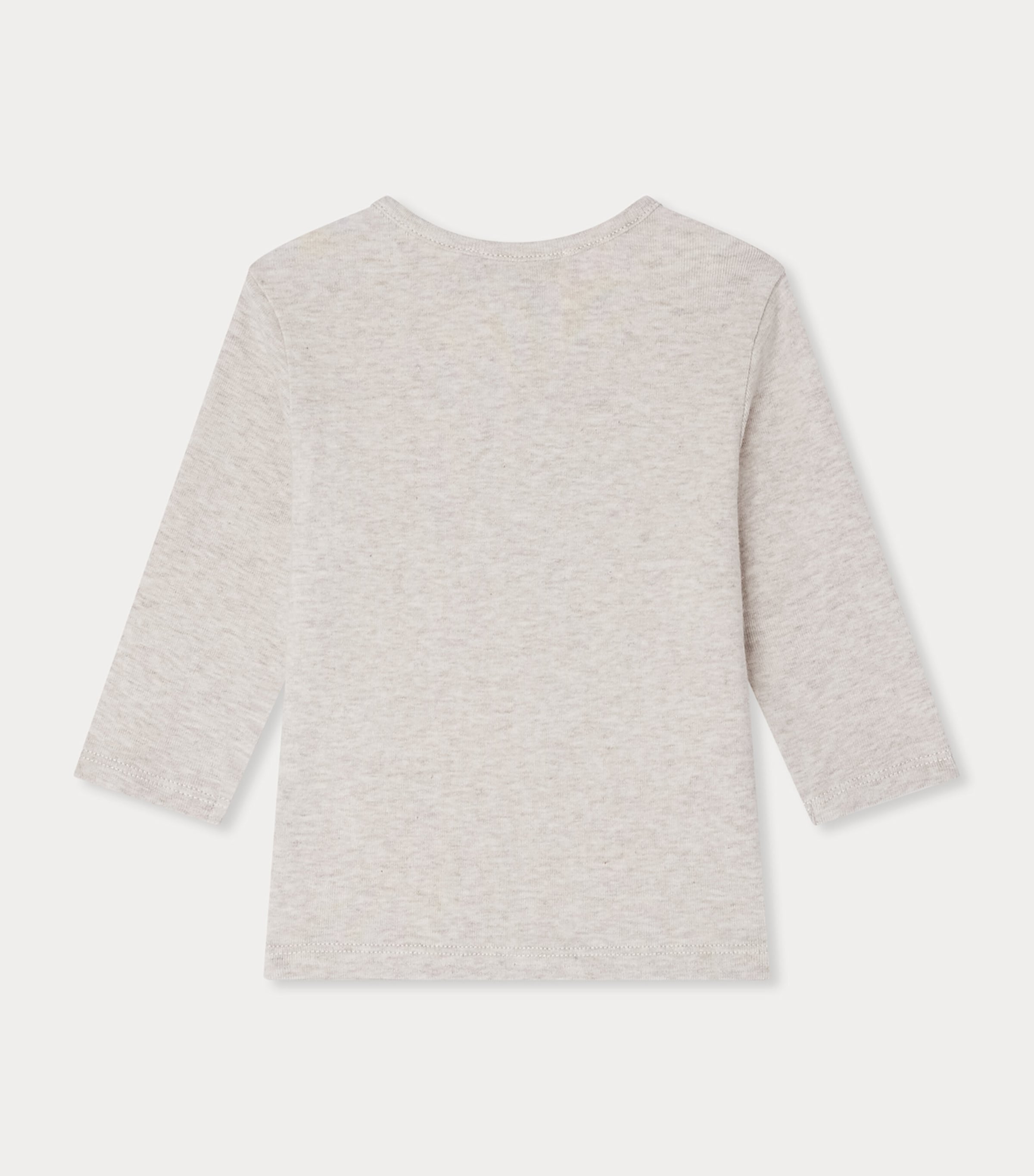 Cotton Horse Print Long-Sleeve T-Shirt (6-18 Months) UPB BEIGE Image 2