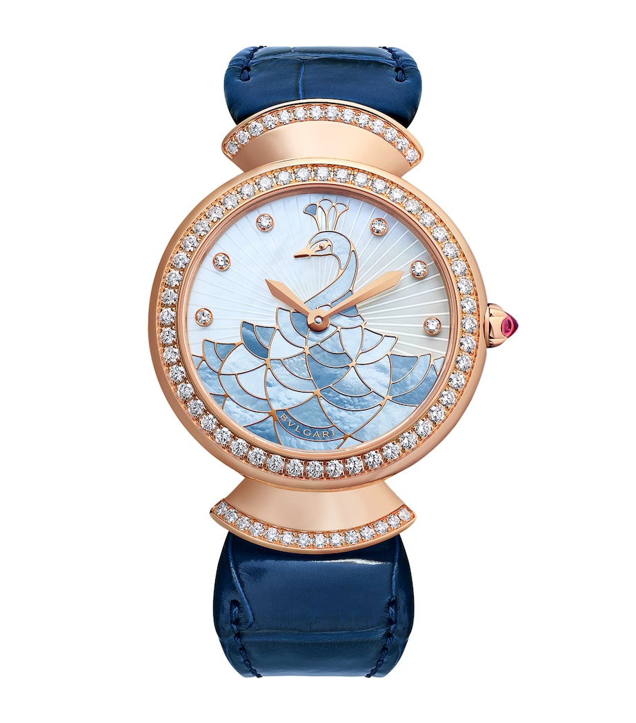 Rose Gold and Diamond Divas' Dream Watch 33mm MOTHER OF PEARL Image 1
