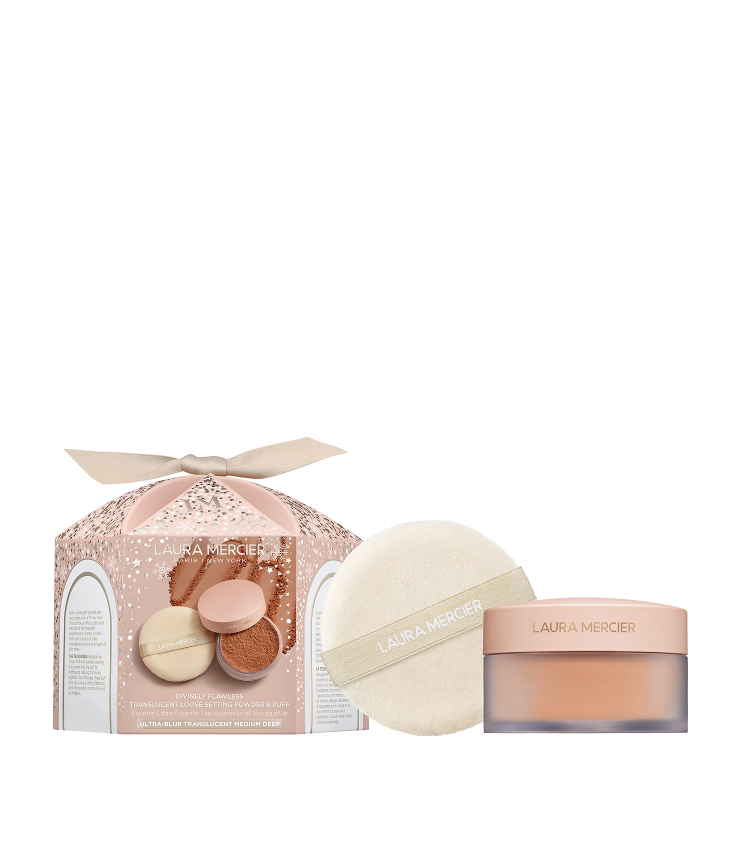 Shop Laura Mercier Divinely Flawless Ultra-blur Translucent Loose Setting Powder & Velour Puff Gift Set