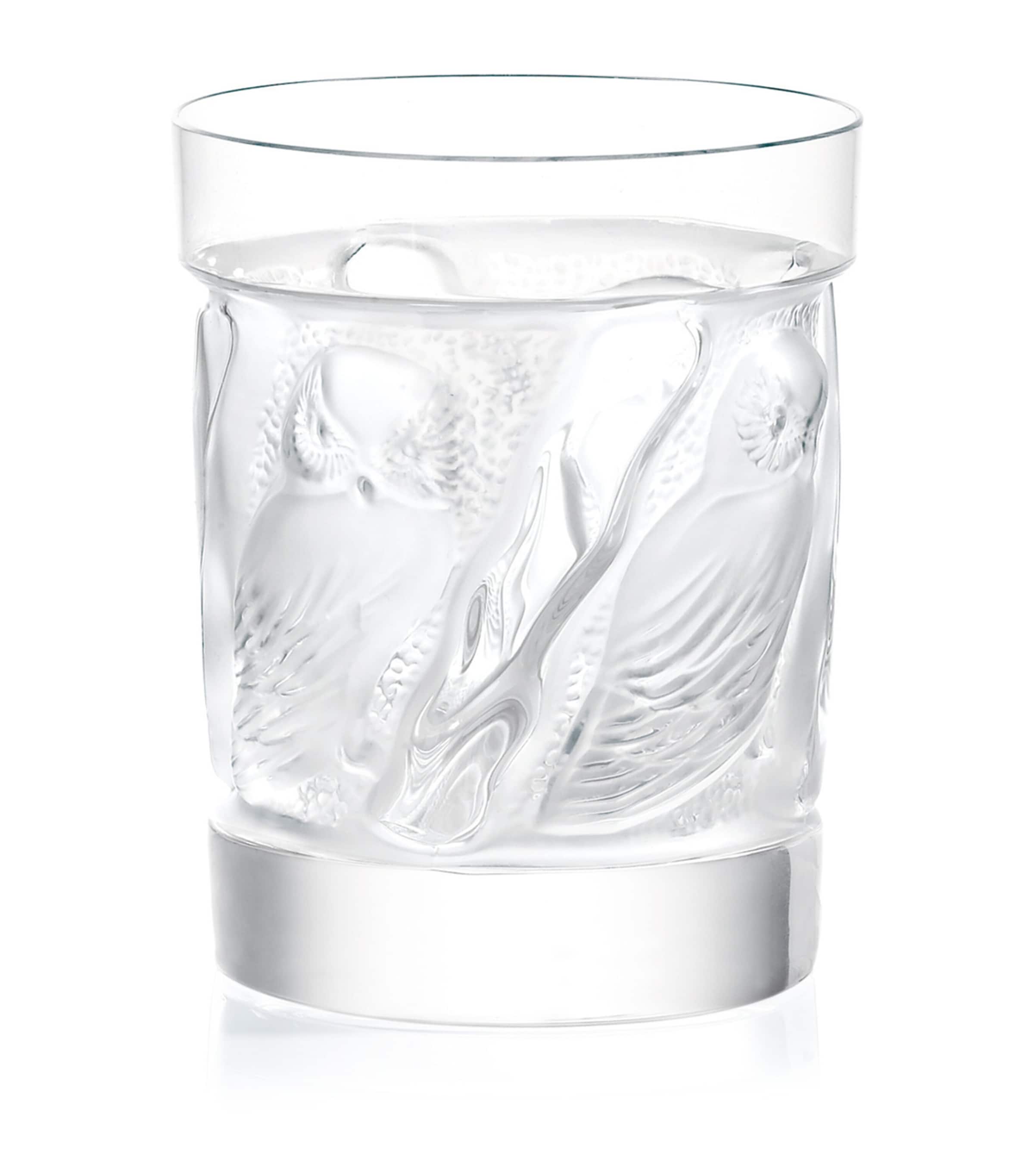Lalique Owl Old Fashion Tumbler | Dining | Glassware | Tumblers | Designers | Lalique