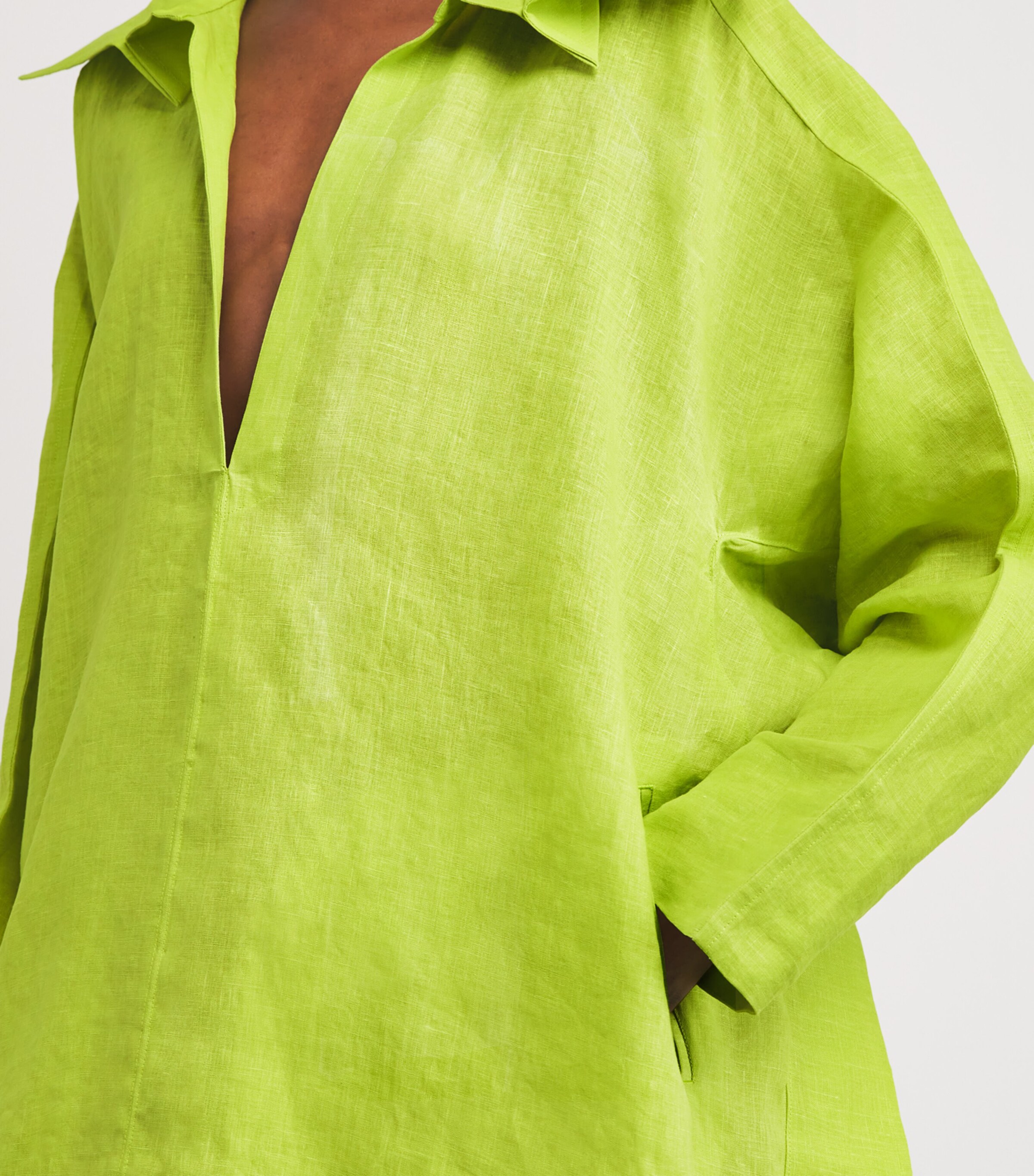 Issey Miyake Hemp Hempen Midi Dress | Harrods US