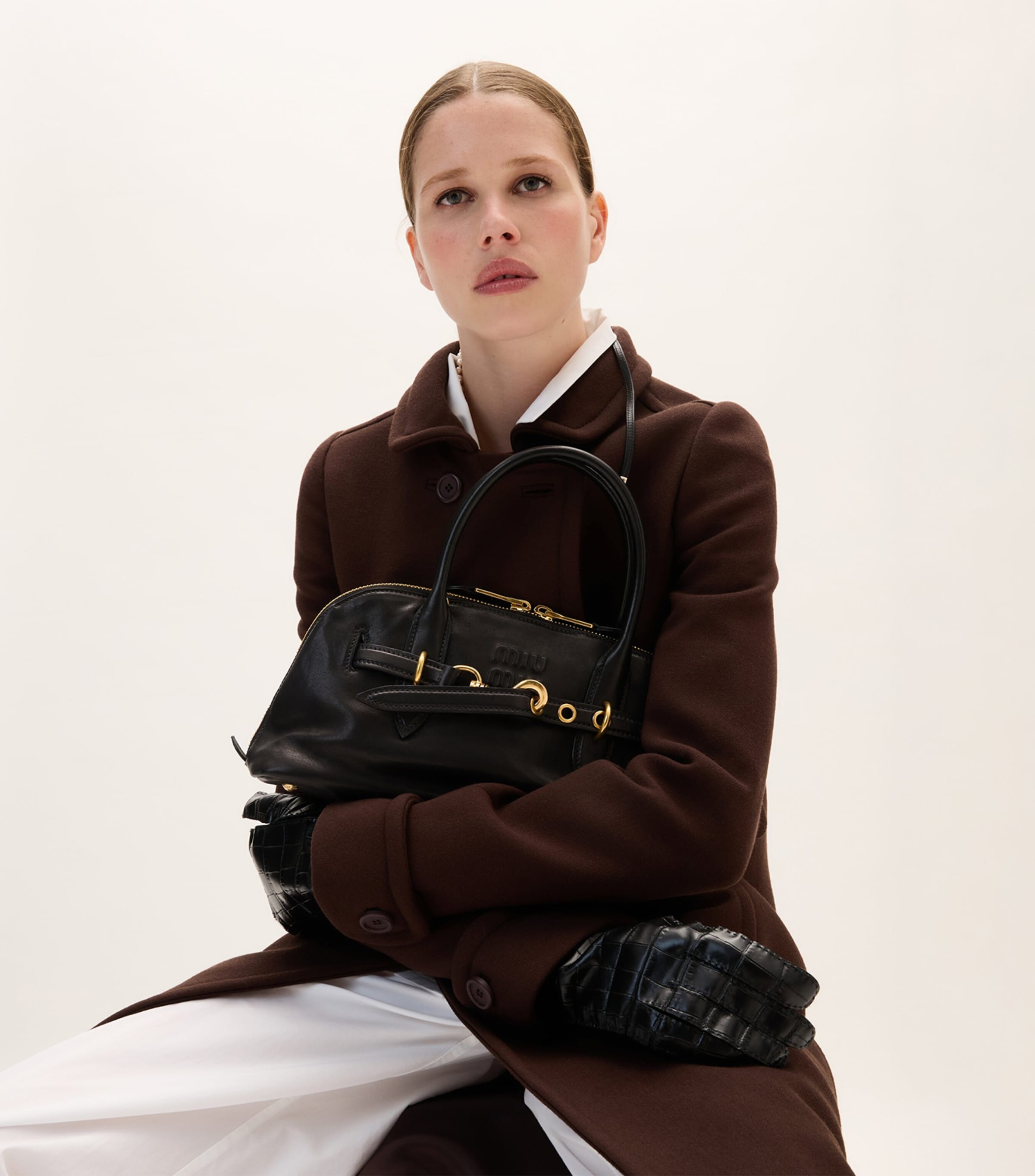 Nappa Leather Aventure Top-Handle Bag F0002 Image 4