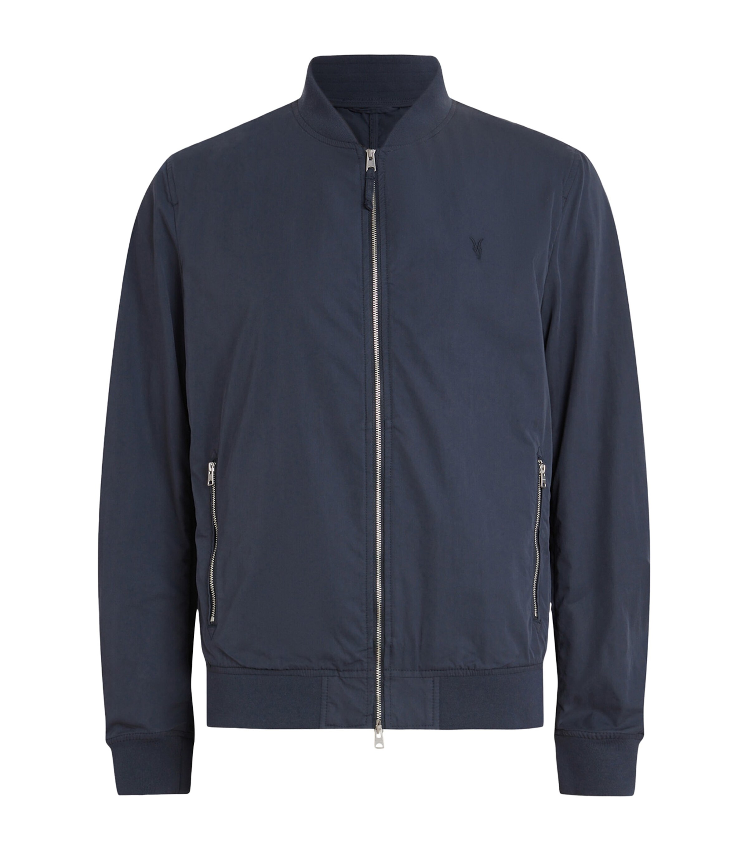 AllSaints Mens Bassett Bomber Jacket Command Blue Image 1