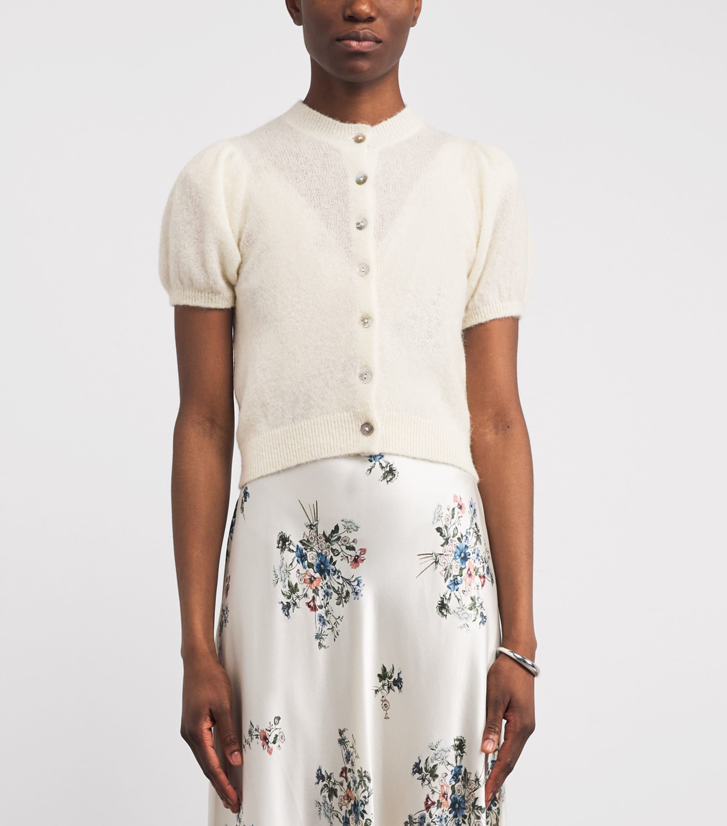 Alpaca-Blend Anisa Cardigan IVORY Image 3