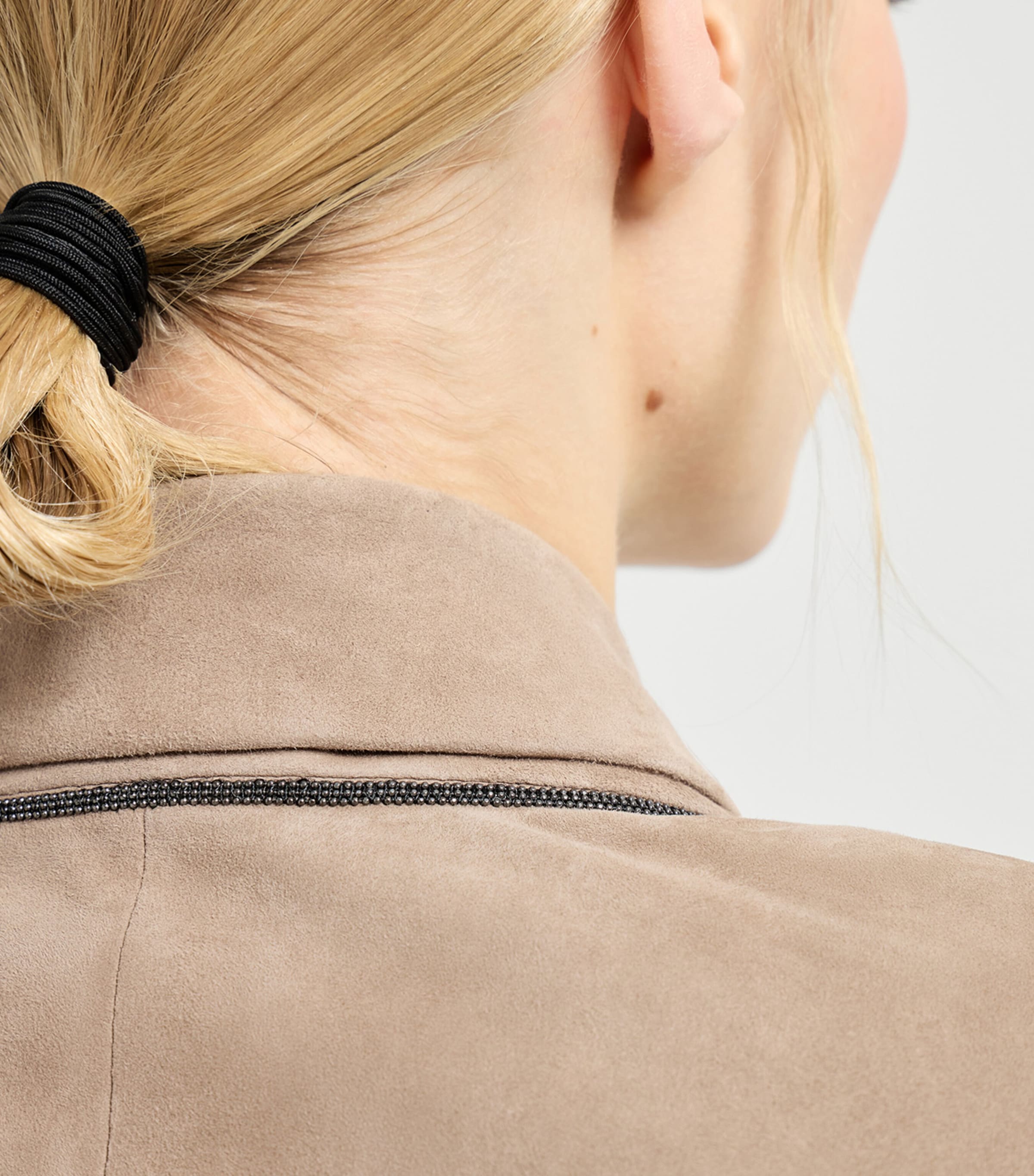 Suede Monili-Detail Blazer C4191 Image 6