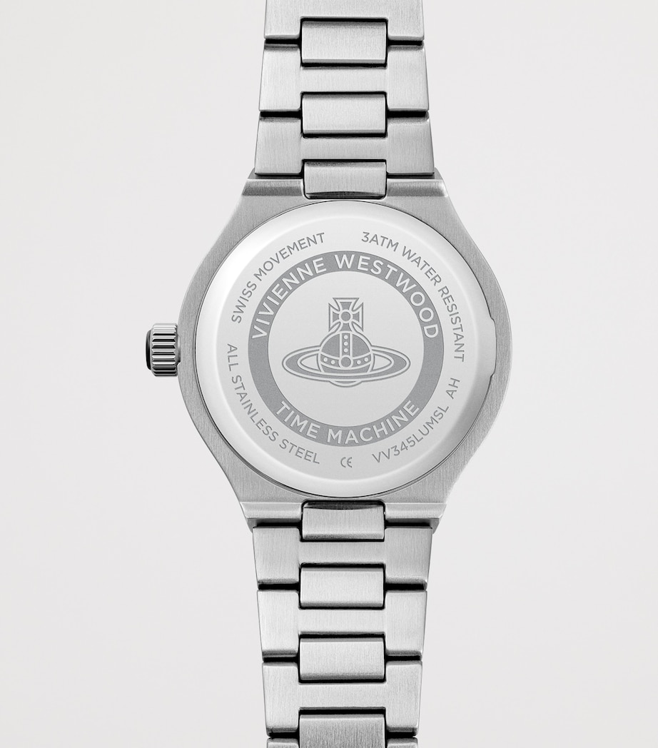 Vivienne Westwood Stainless Steel Berwick Watch 37mm Grn Slvr Image 5