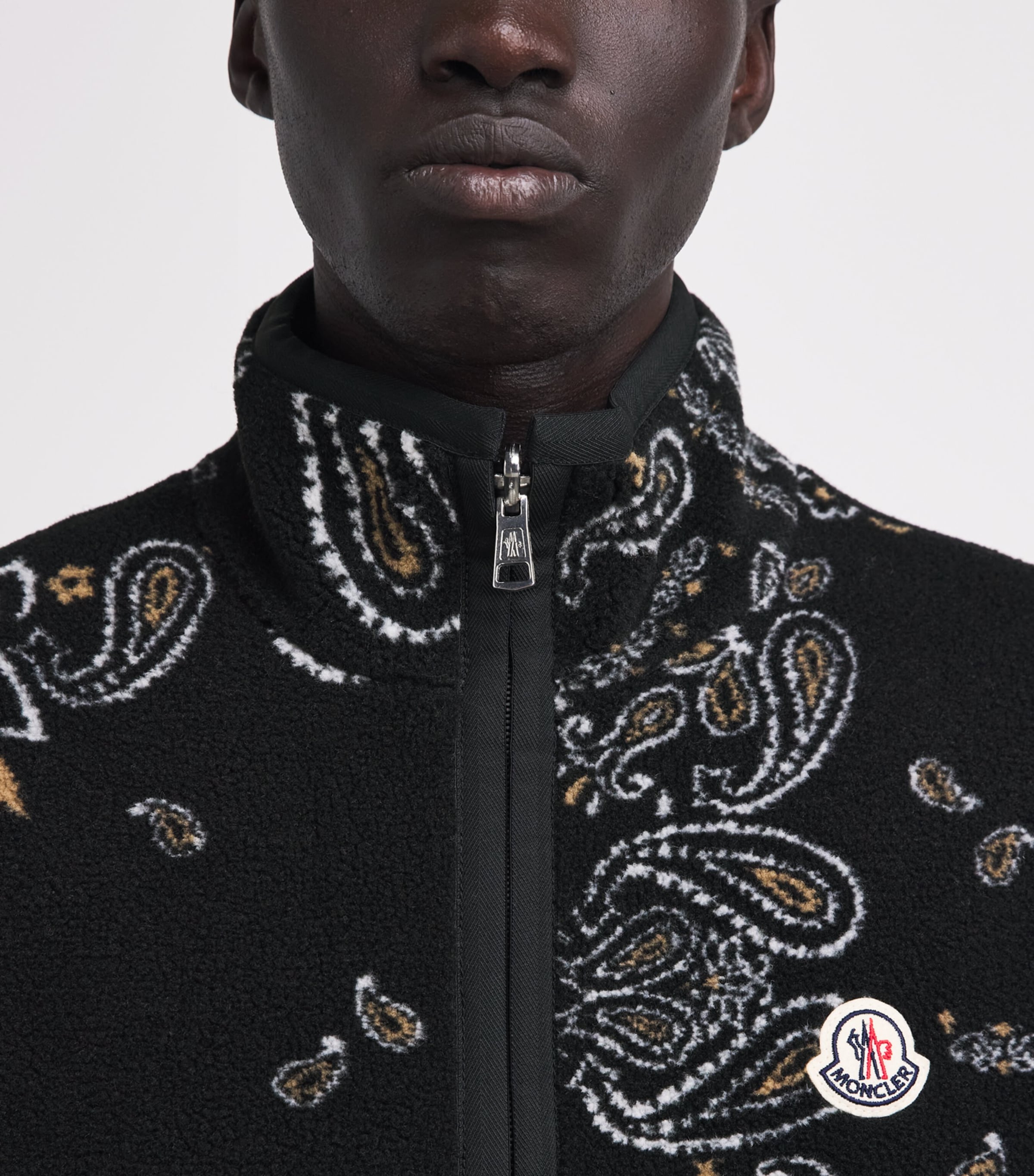 Moncler Mens Padded Reversible Paisley Gilet Image 3