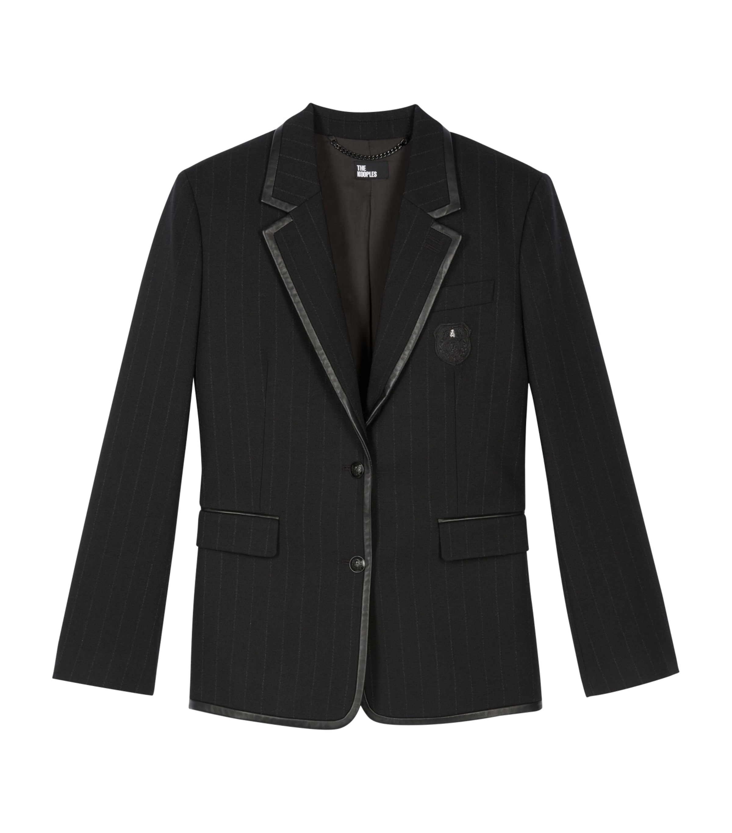 Shop The Kooples Wool-blend Blazer In Black