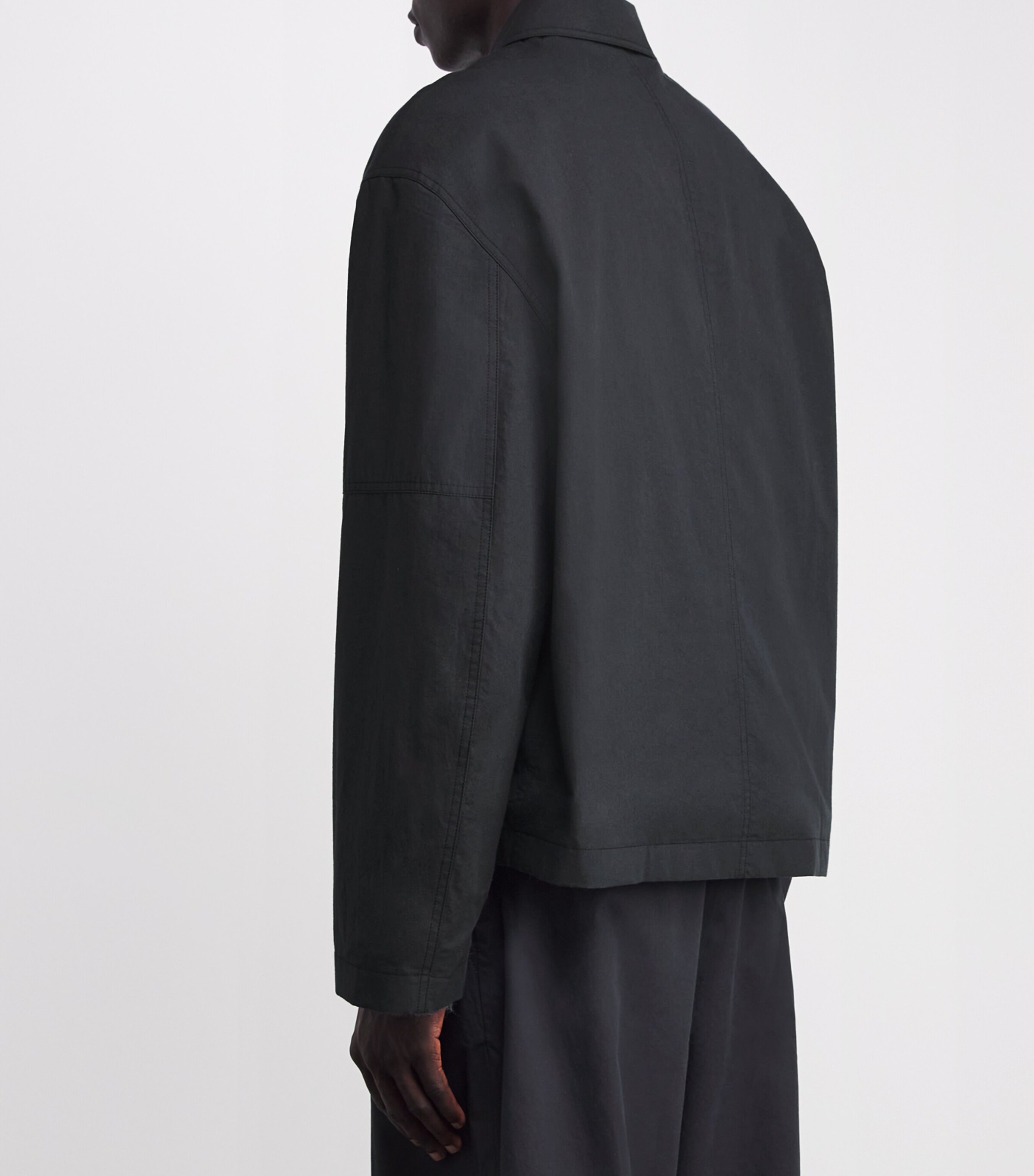 Studio Nicholson Mens Cotton Harrington Jacket Graphite Image 4