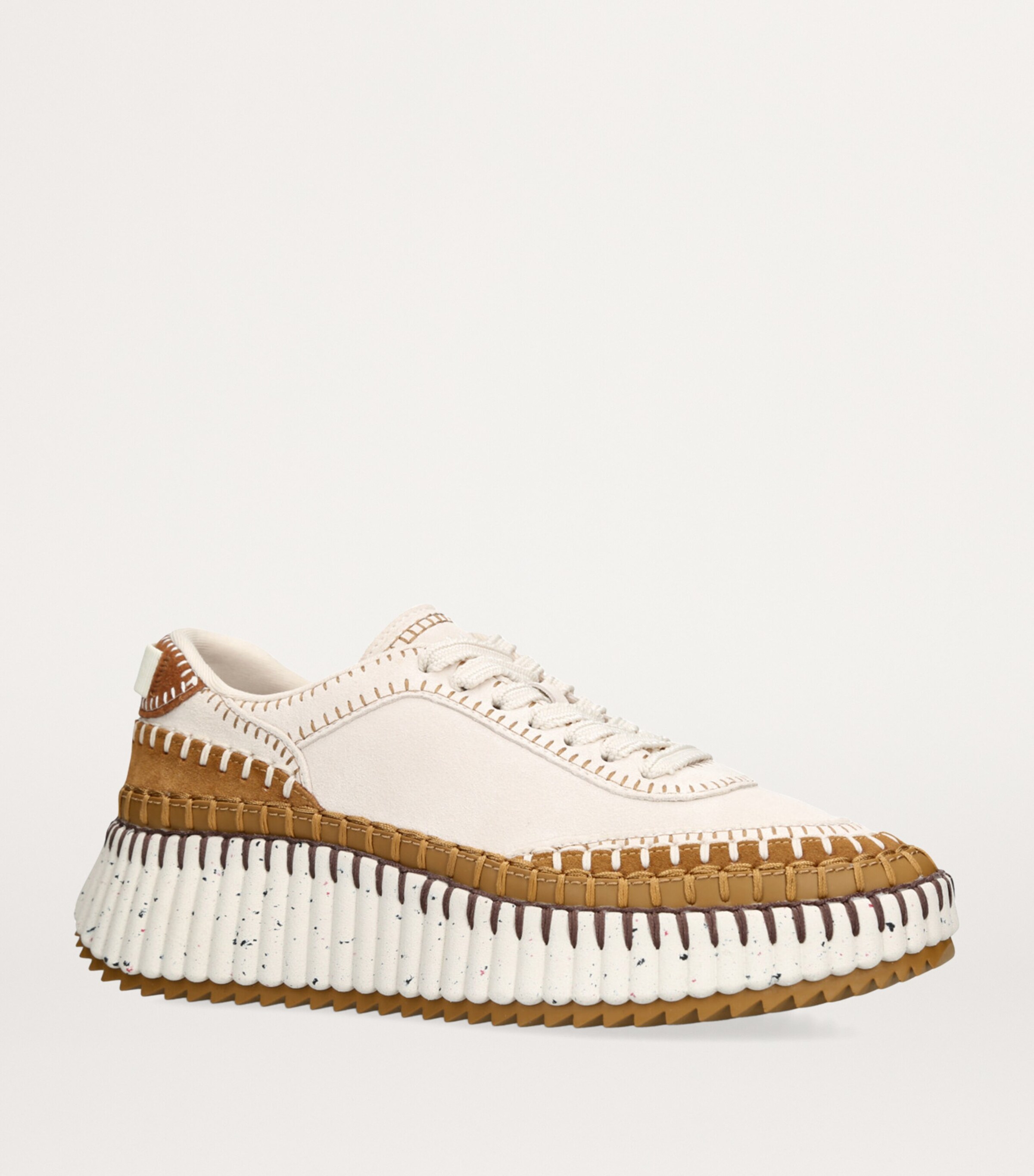 Chloé Suede Nama Runner Sneakers Brown/oth Image 4