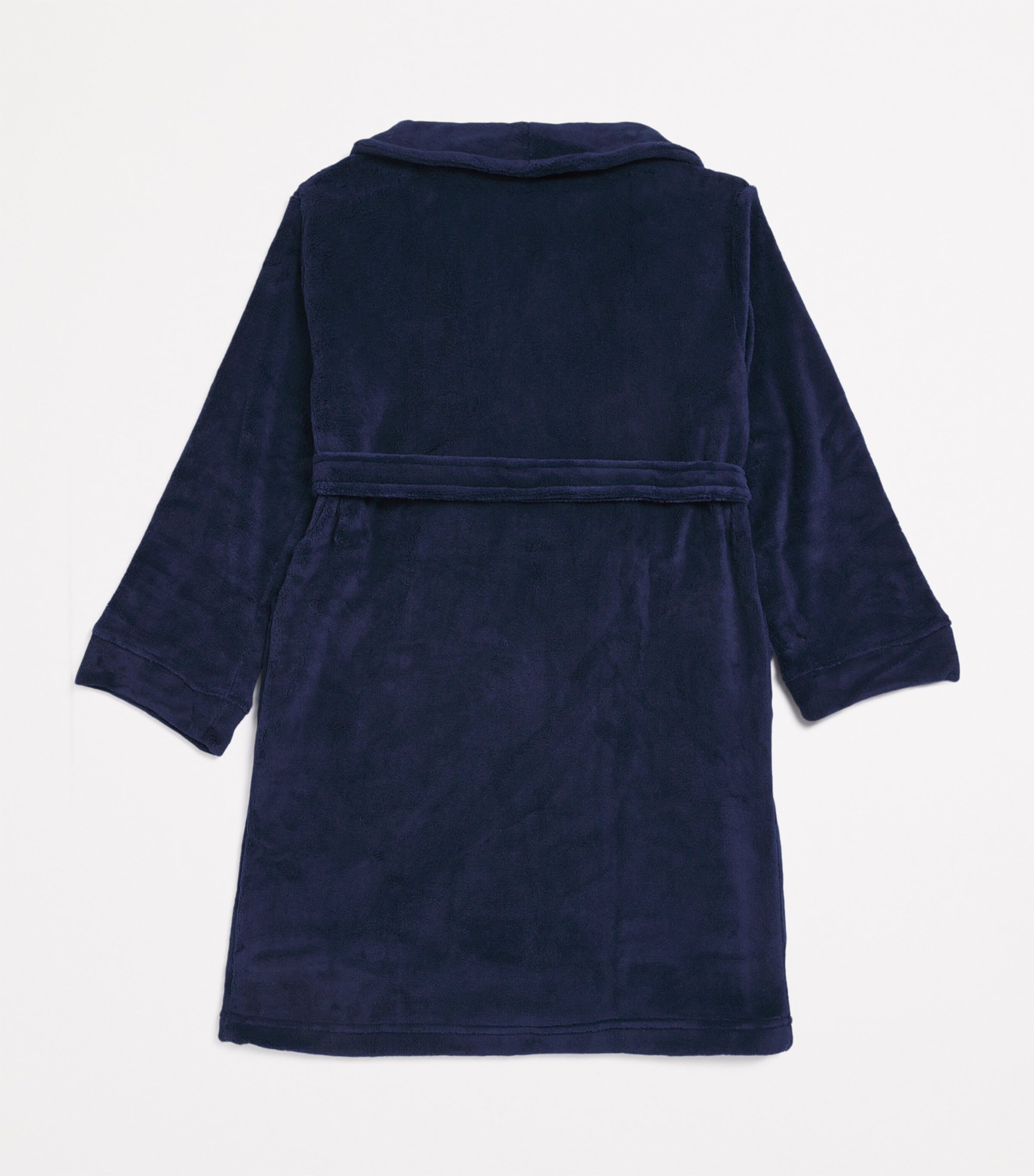 Embroidered Polo Bear Robe (6-14 Years) BCV NEWPORT NAVY Image 2