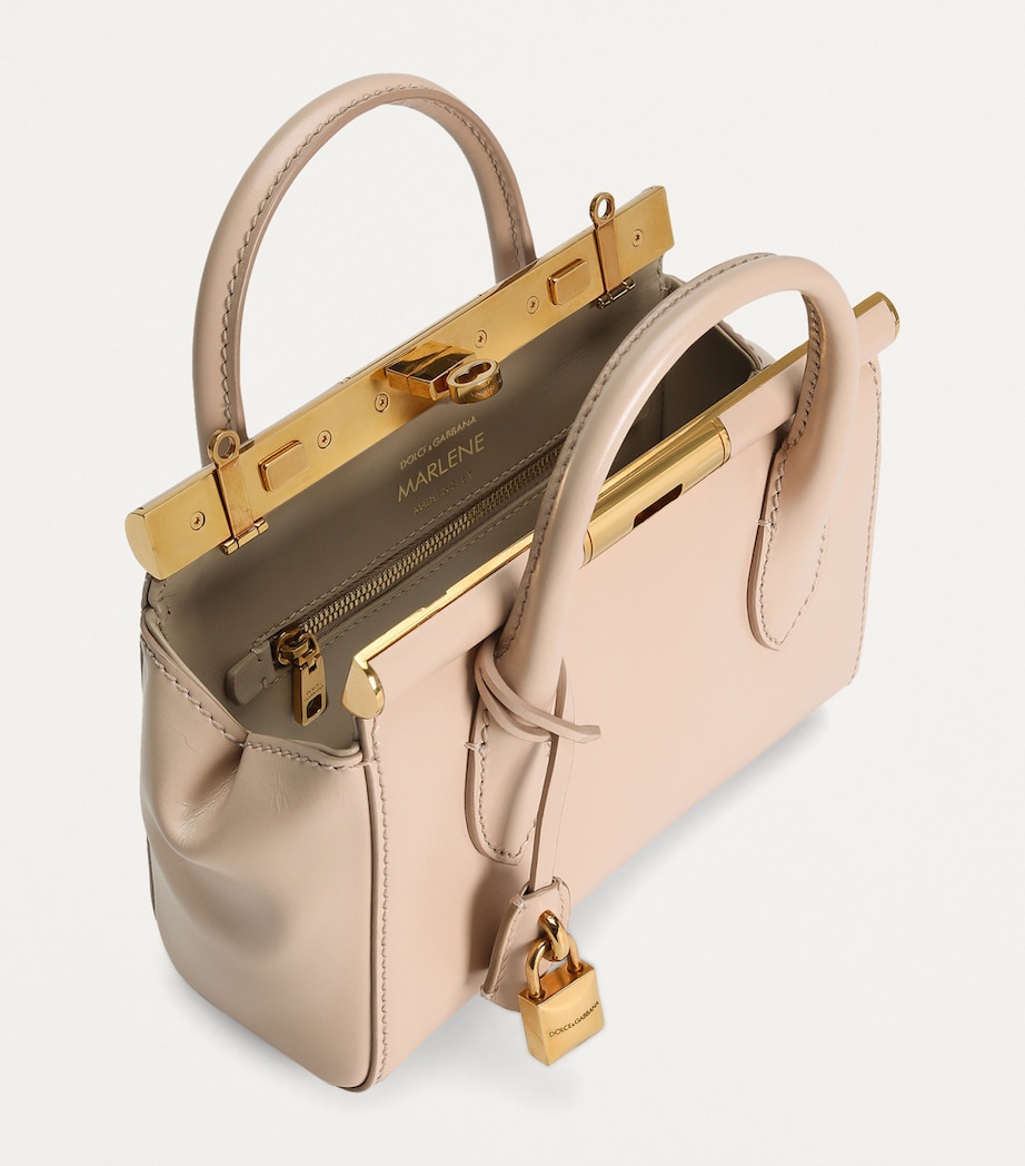 Leather Top-Handle Bag 80095-NUDE 1 Image 4