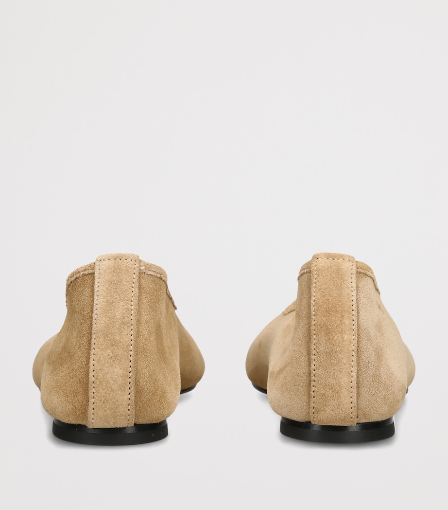 Dear Frances Suede Balla Ballet Flats Camel Image 2
