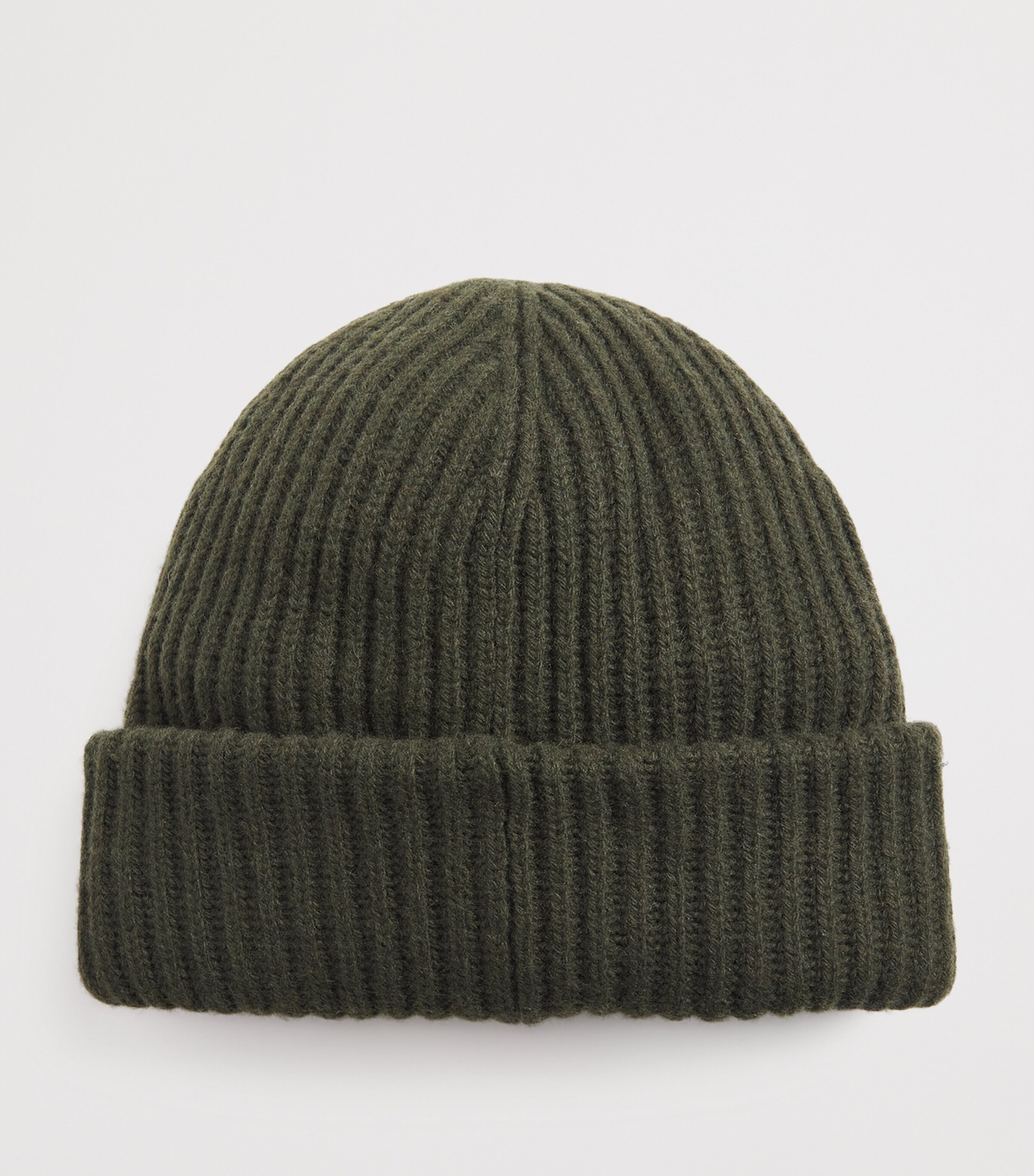 GANNI Wool-Blend Rib-Knit Beanie Kalamata Image 2