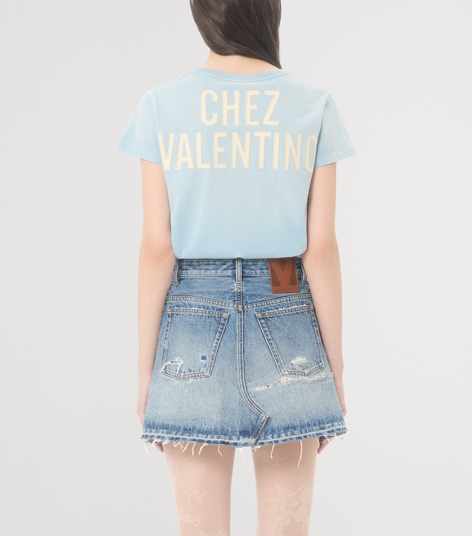 Valentino Womens Cotton Printed T-Shirt Image 4