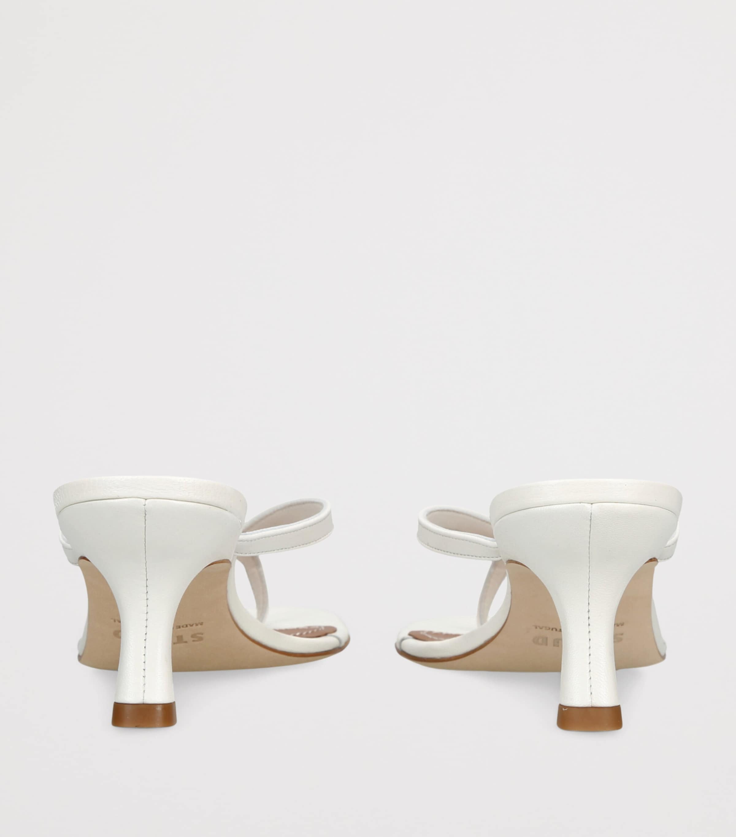 STAUD Freja Kitten Heel Sandals 60 White Image 2